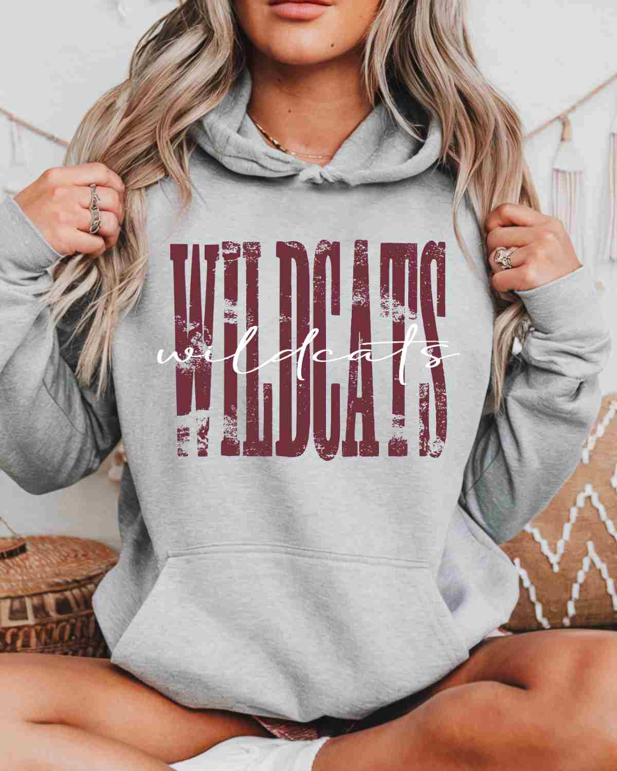 Wildcats Distressed DTF Transfer