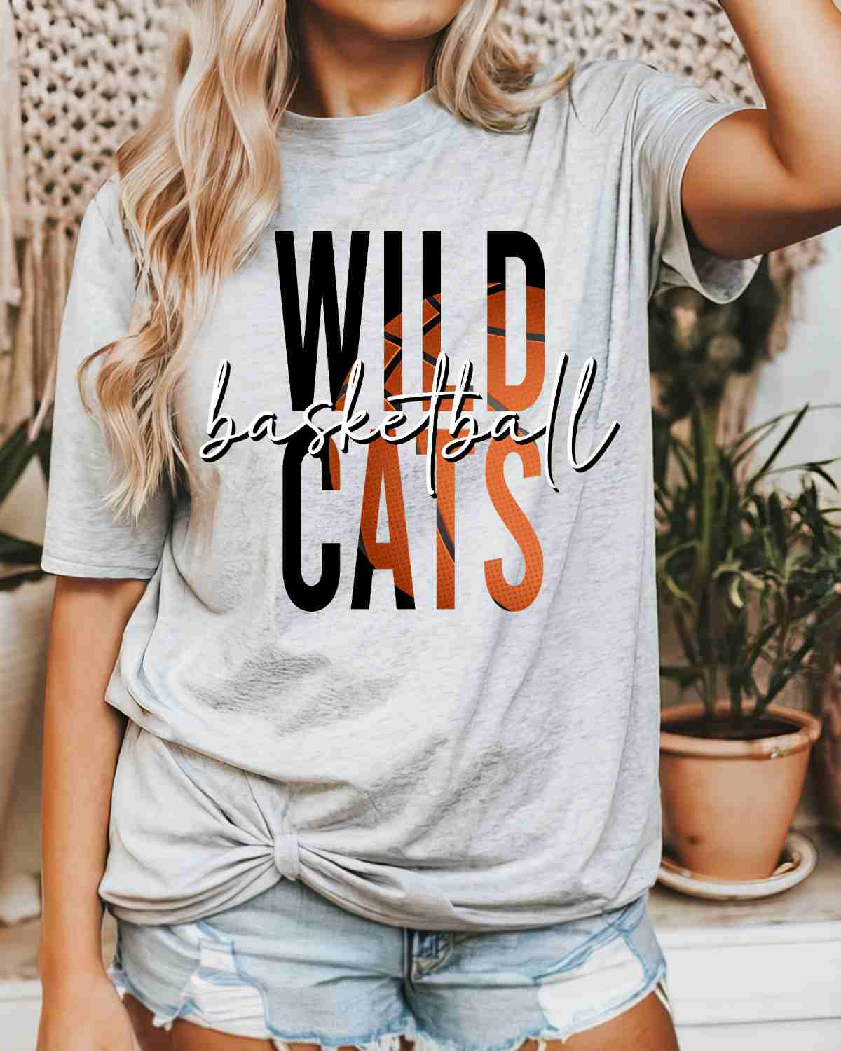 Wildcats Basketball Lettering DTF Transfer