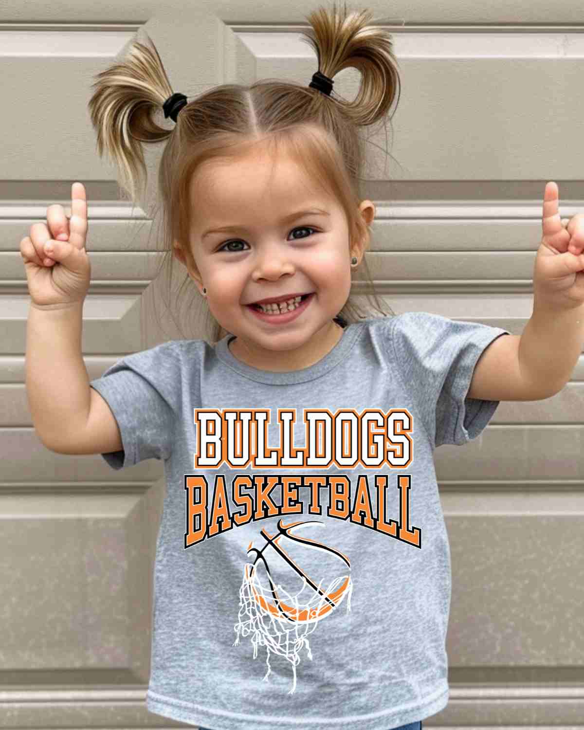 Bulldogs Basketball Hanging Net DTF Transfer