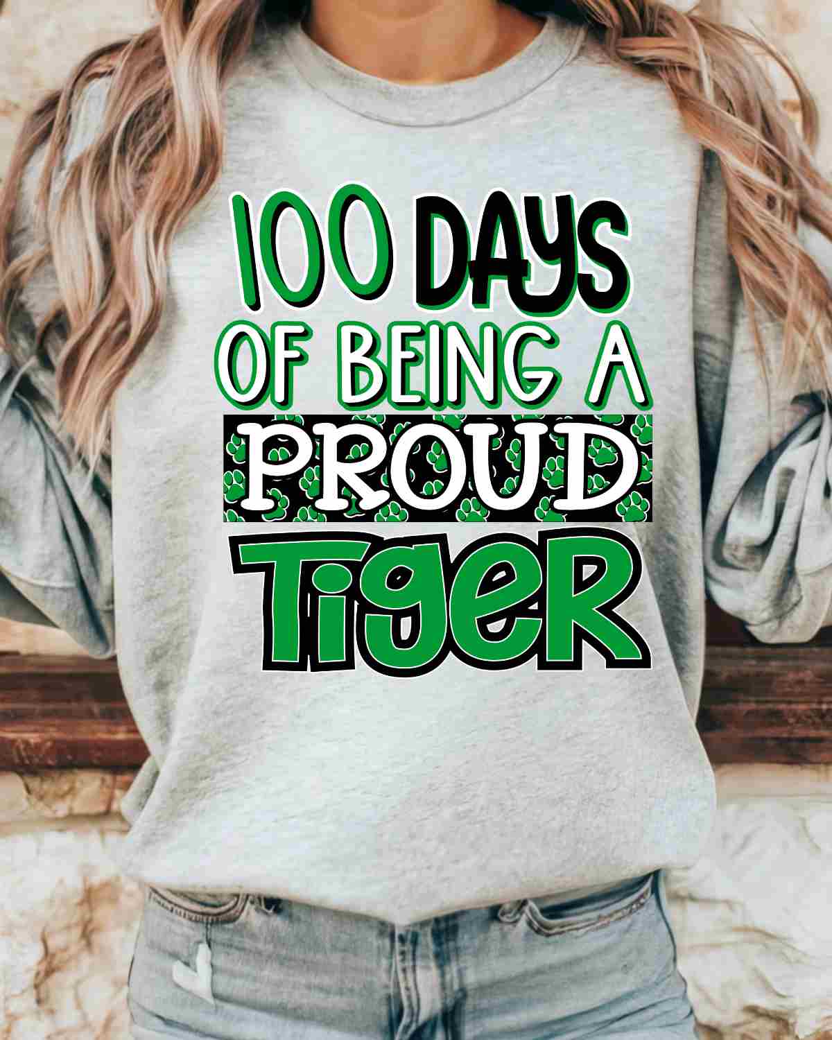 100 Days of Being a Proud Tiger DTF Transfer
