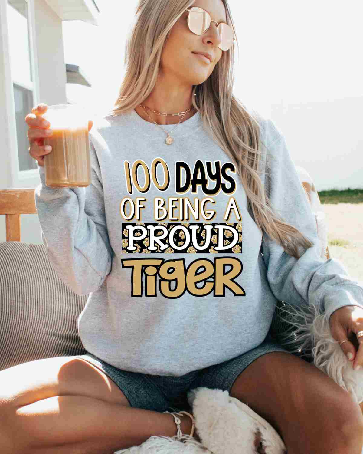 100 Days of Being a Proud Tiger DTF Transfer