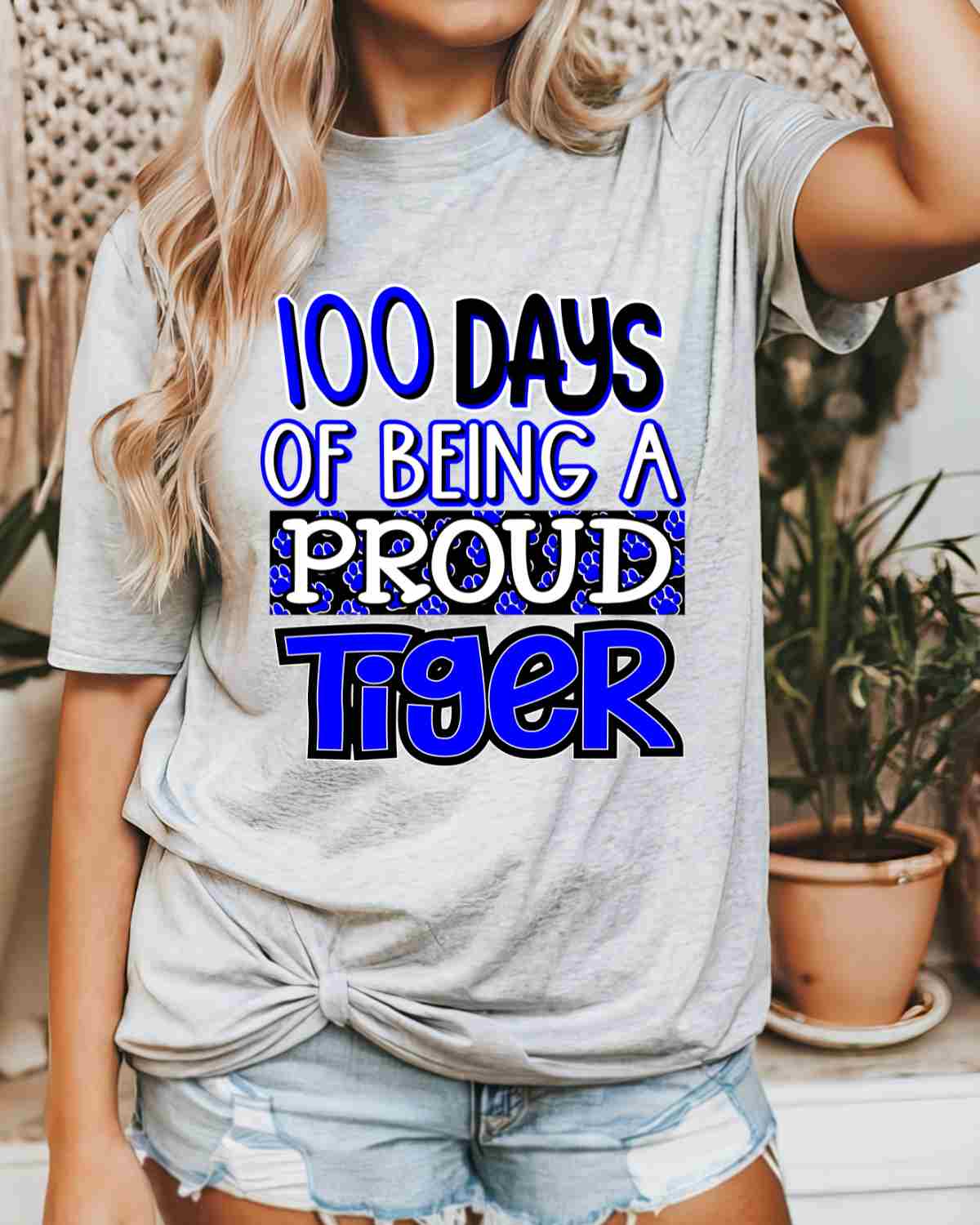 100 Days of Being a Proud Tiger DTF Transfer