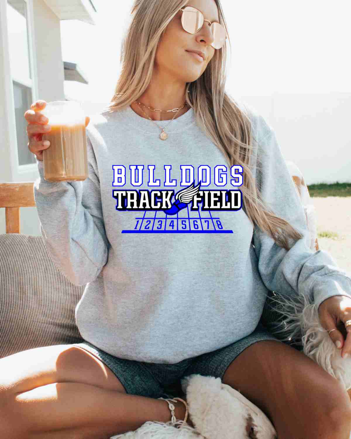 Bulldog Track & Field Shoe Lines DTF Transfer