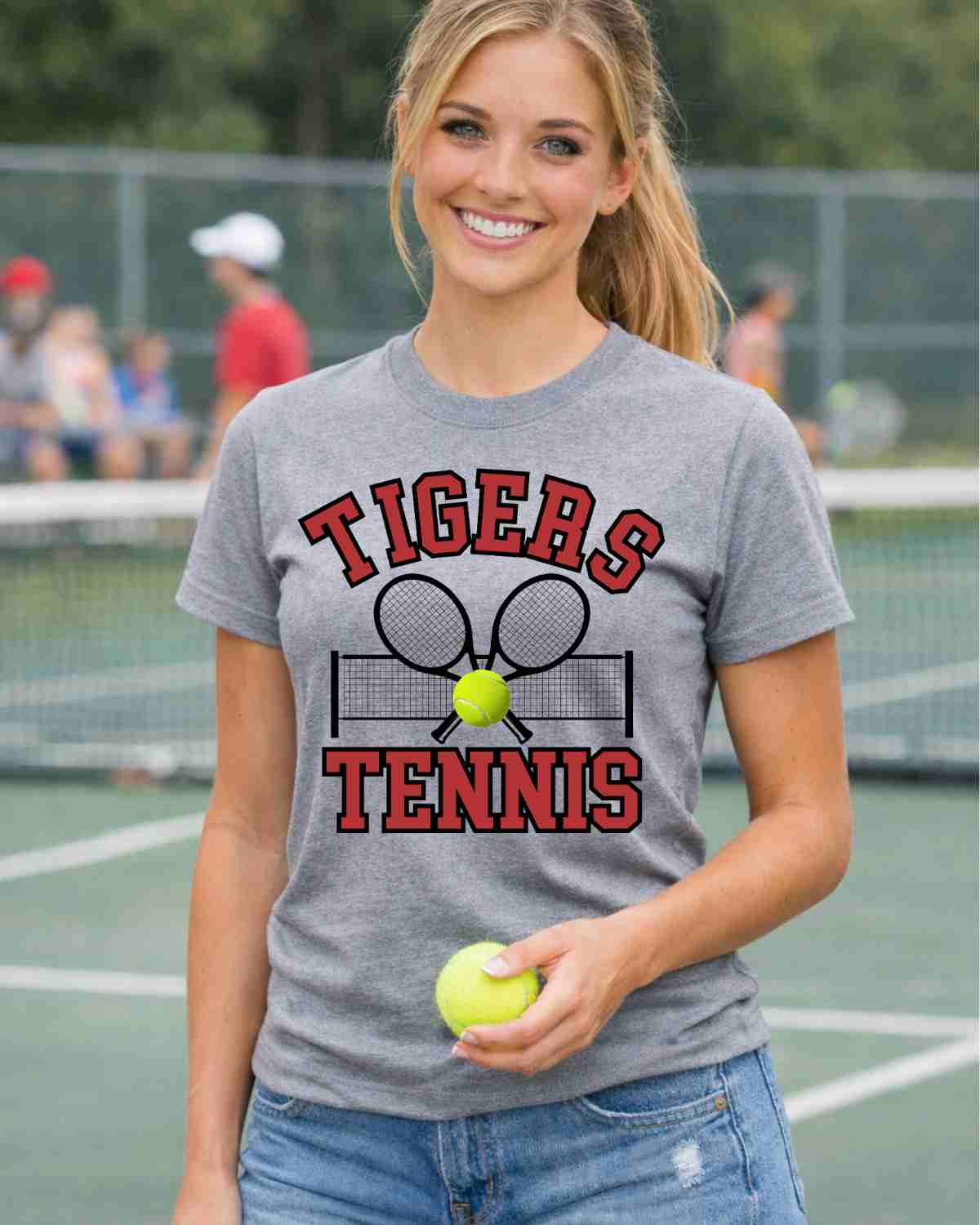 Tigers Tennis Crossed Clubs DTF Transfer - Rustic Grace Heat Transfer Company