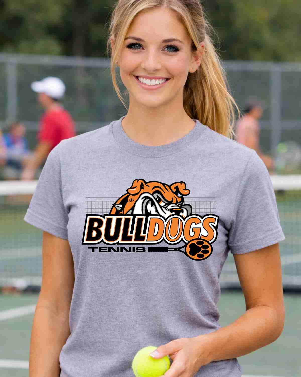Bulldogs Tennis Peaking DTF Transfer - Rustic Grace Heat Transfer Company