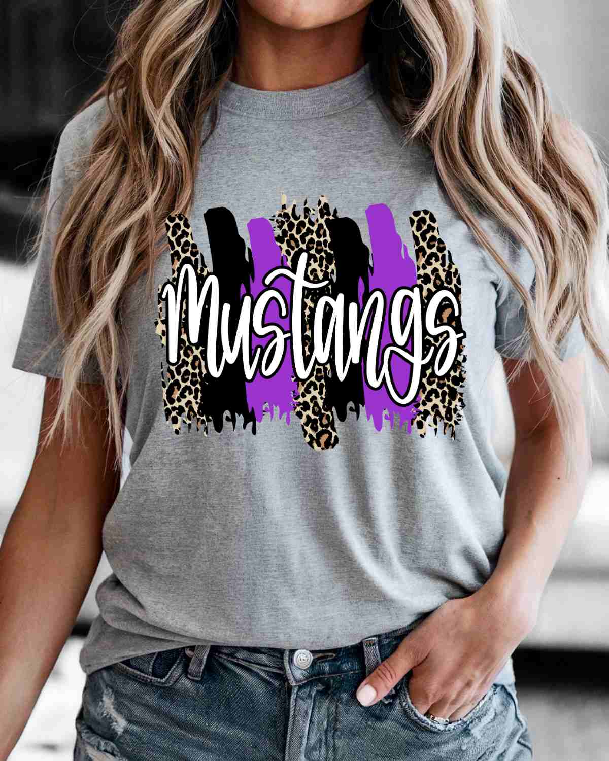 Mustangs Swash DTF Transfer - Rustic Grace Heat Transfer Company