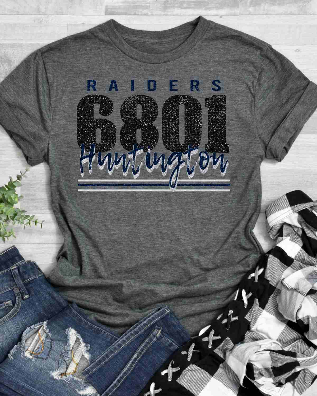 Huntington Raiders 6801 DTF Transfer