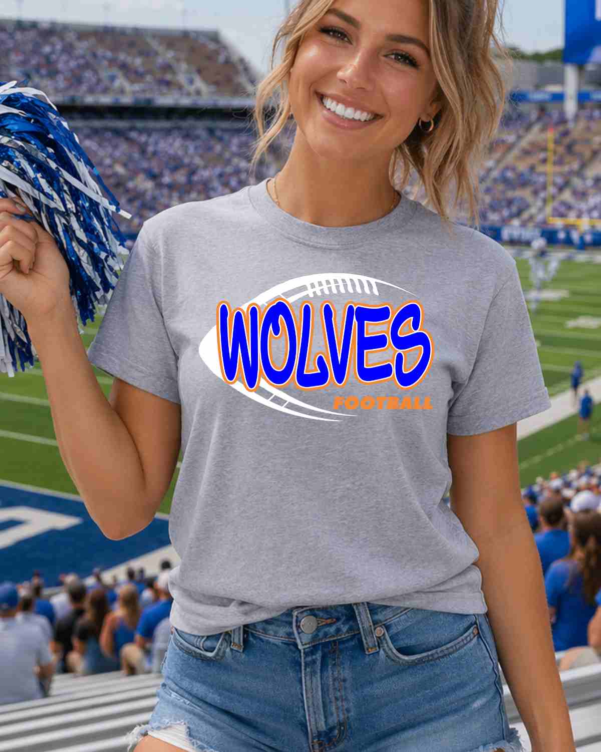 Wolves Football Graffiti DTF Transfer - Rustic Grace Heat Transfer Company