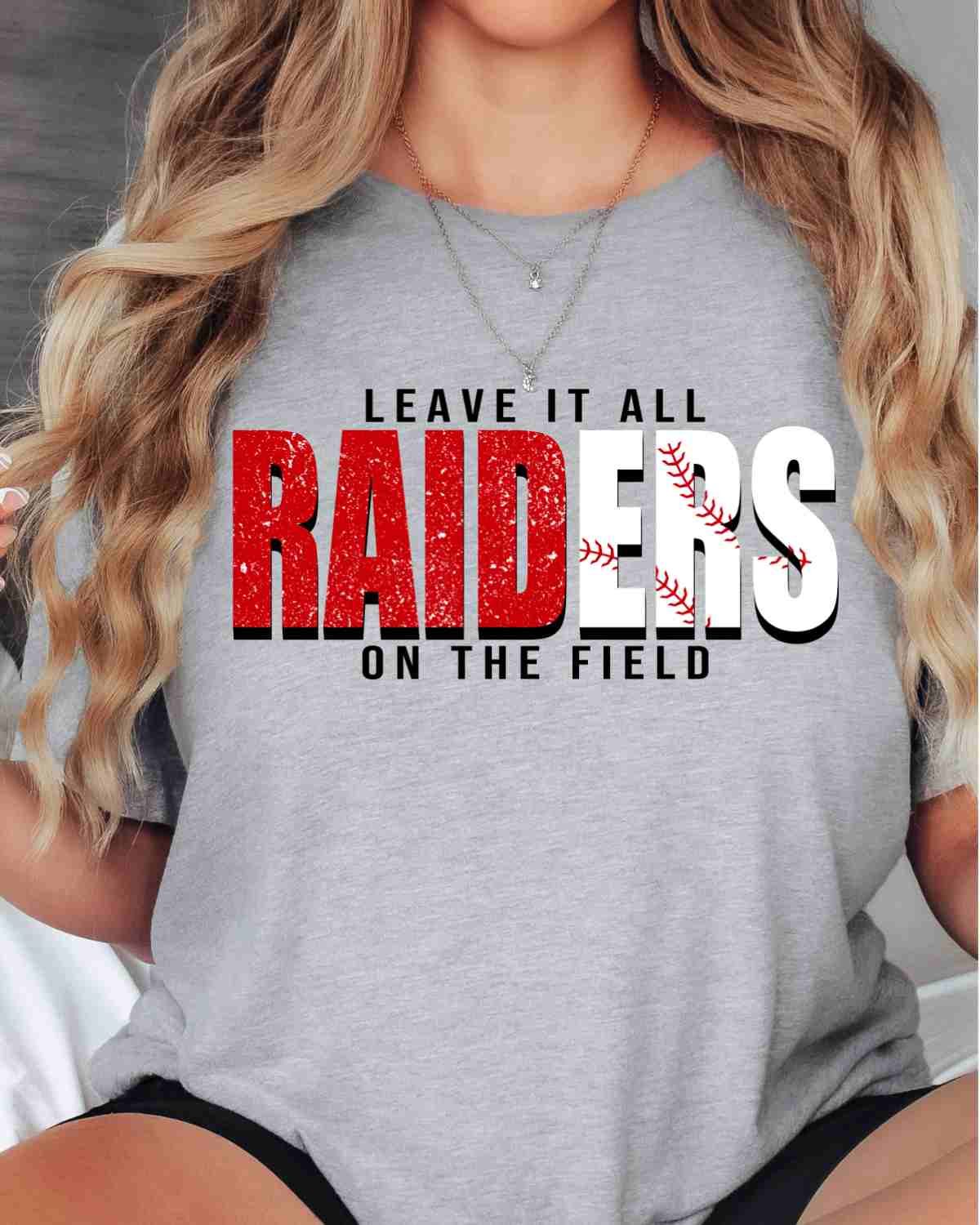 Raiders Baseball Leave it on the Field DTF Transfer