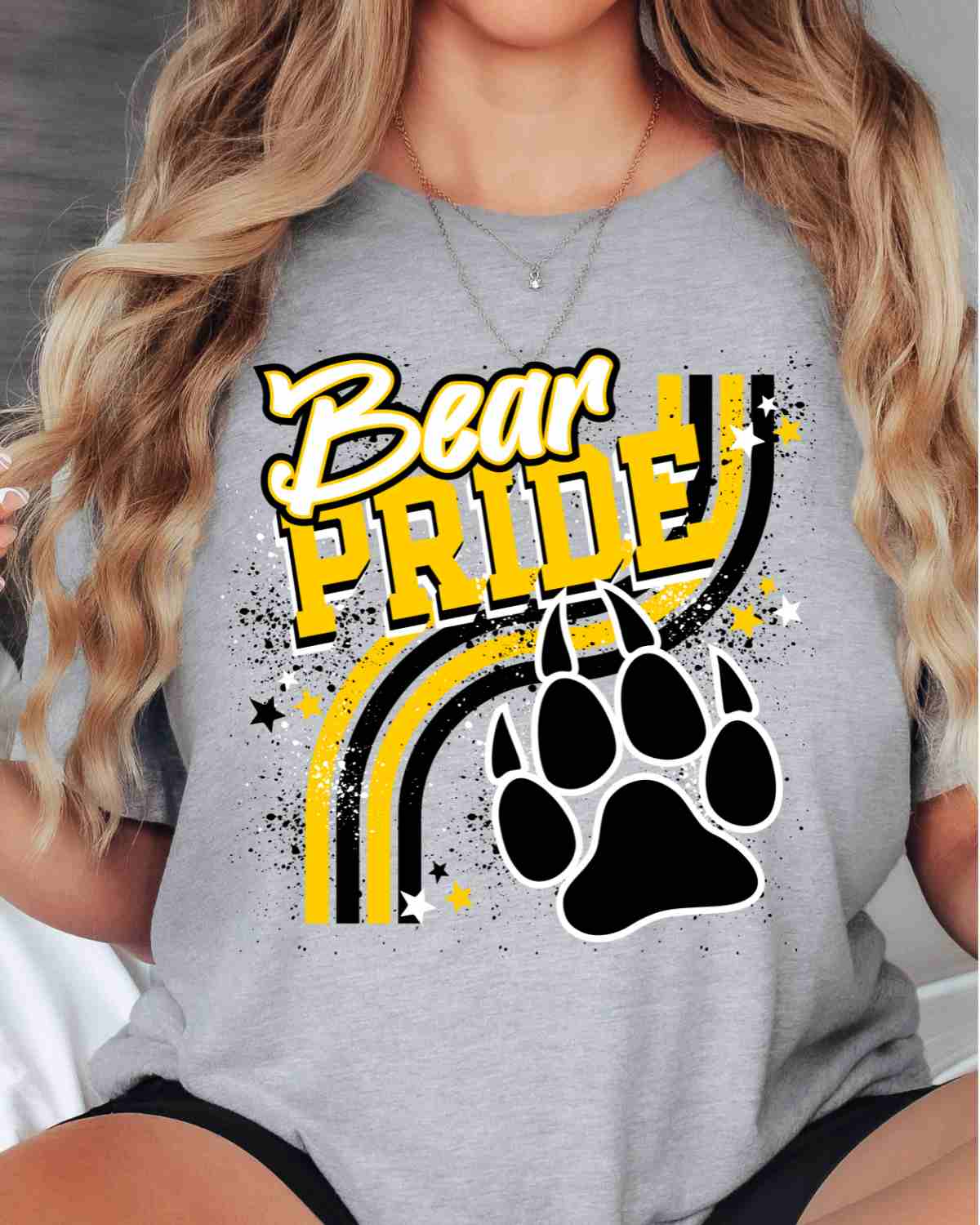 Bear Pride Wavy Stripes DTF Transfer