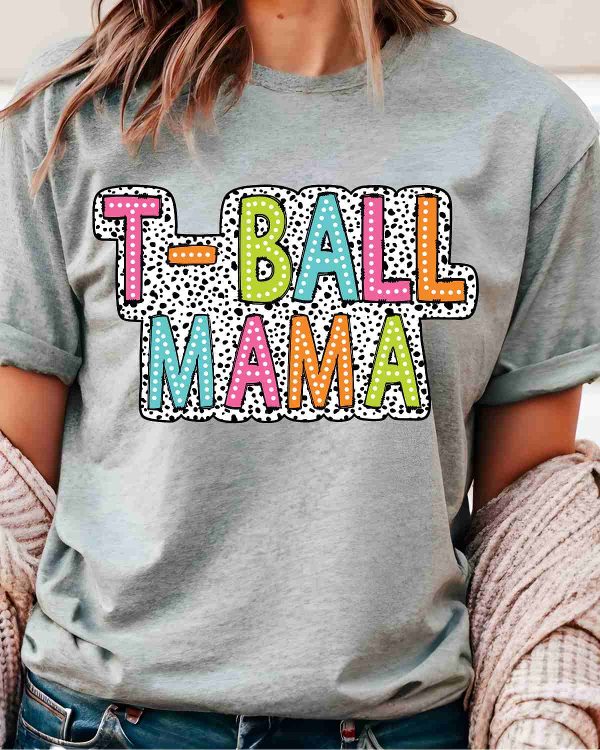 TBall Mama Dots DTF Transfer