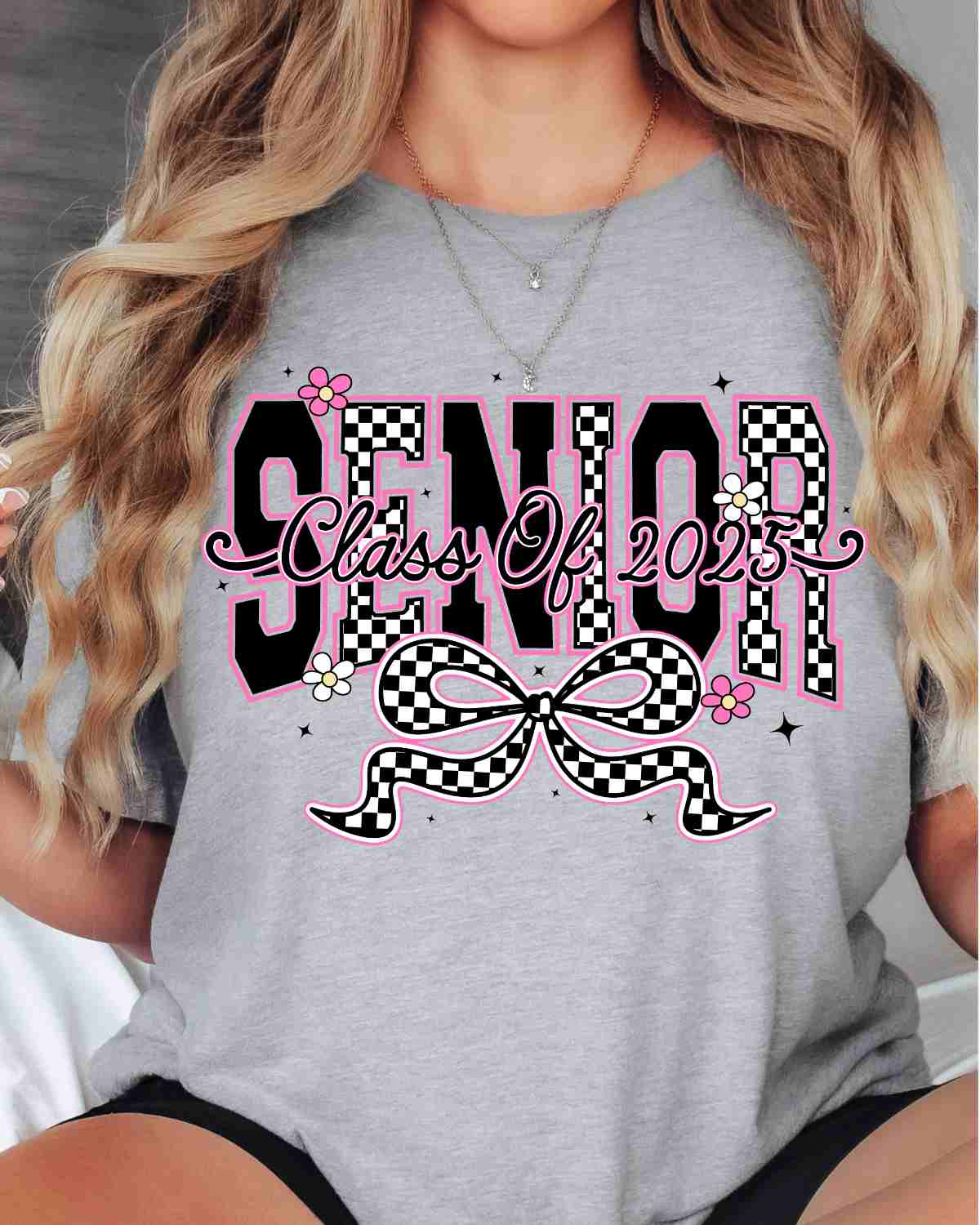 Senior Class of 2025 Checkered DTF Transfer