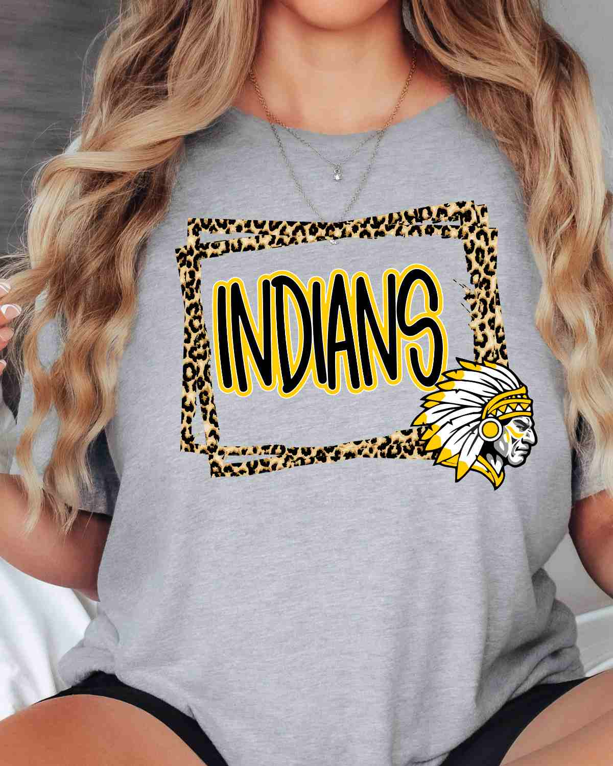 Indian Leopard Border DTF Transfer