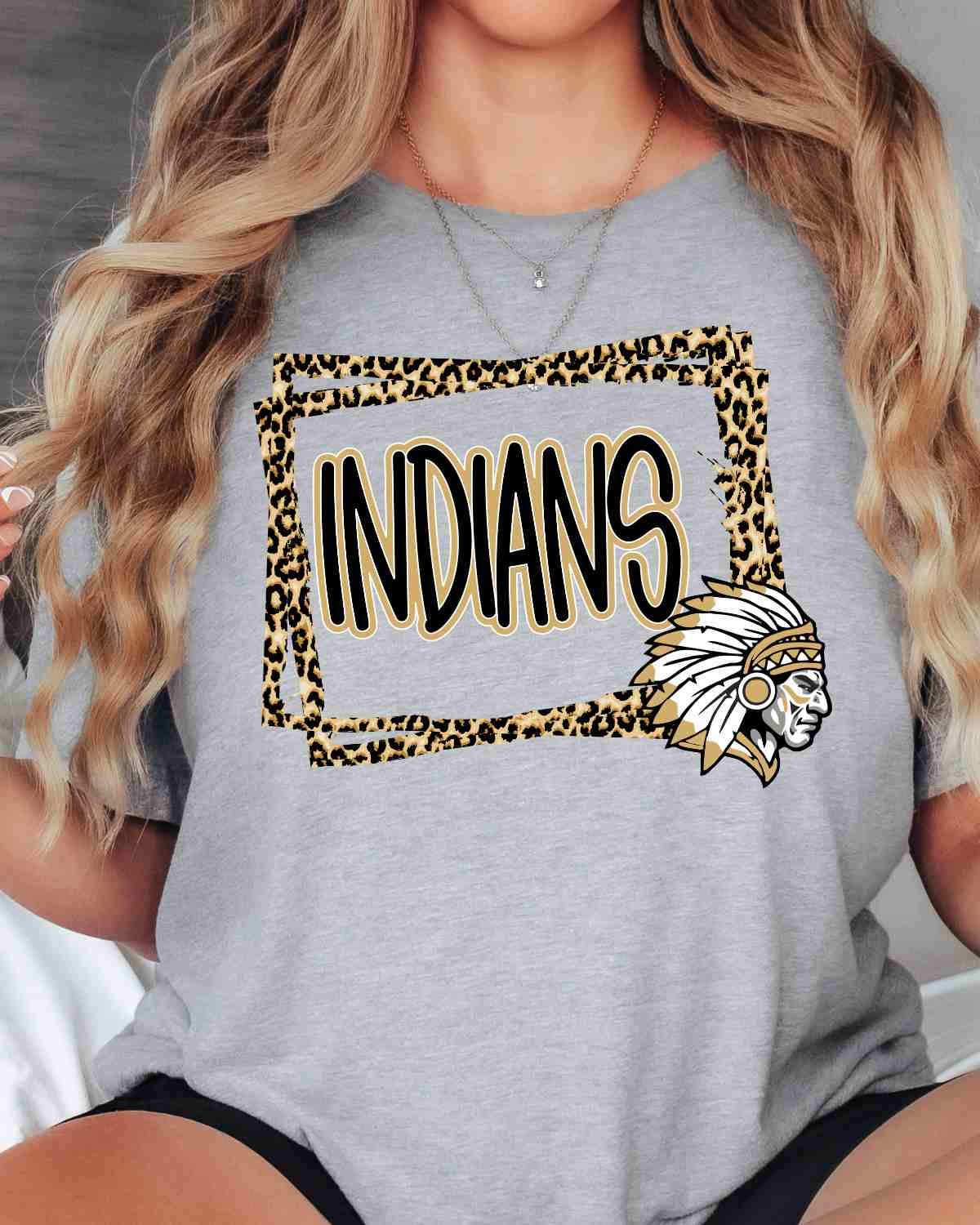 Indian Leopard Border DTF Transfer