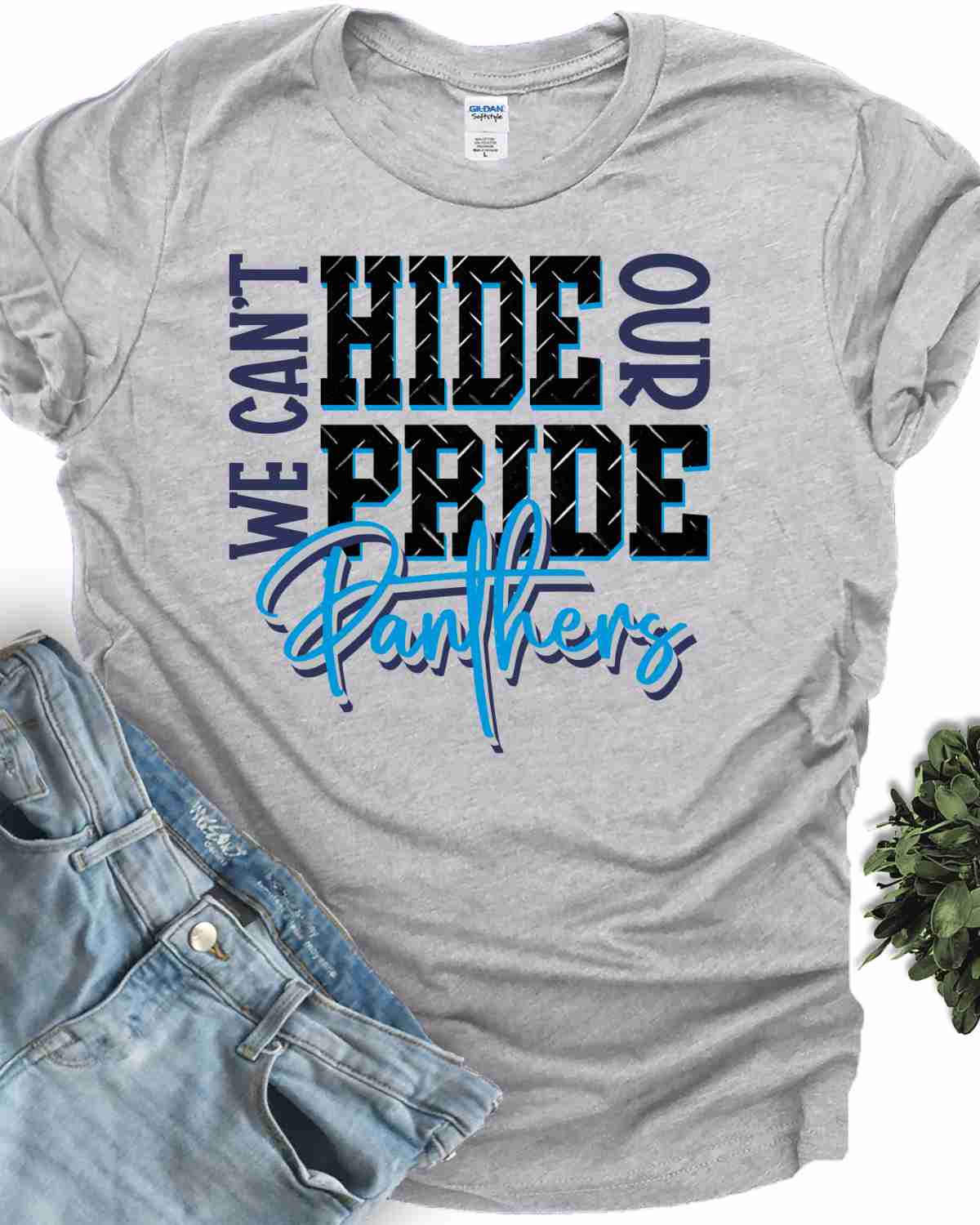 We Can't Hide Our Pride Panthers DTF Transfer - Rustic Grace Heat Transfer Company