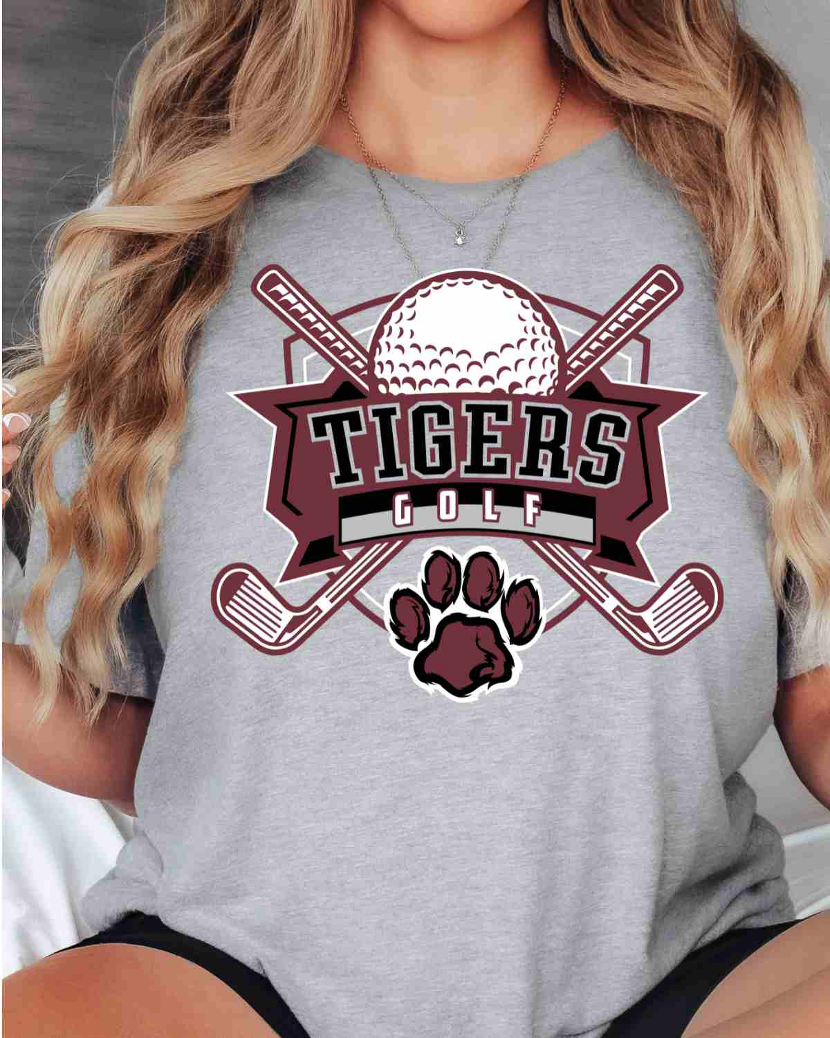 Tigers Golf Badge DTF Transfer