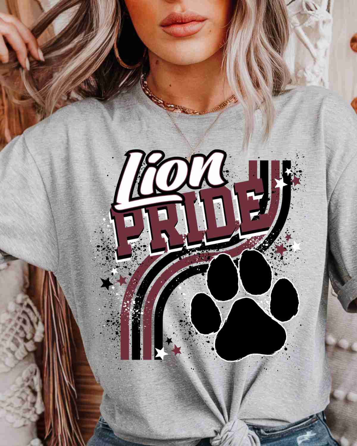 Lion Pride Wavy Stripes Tshirt