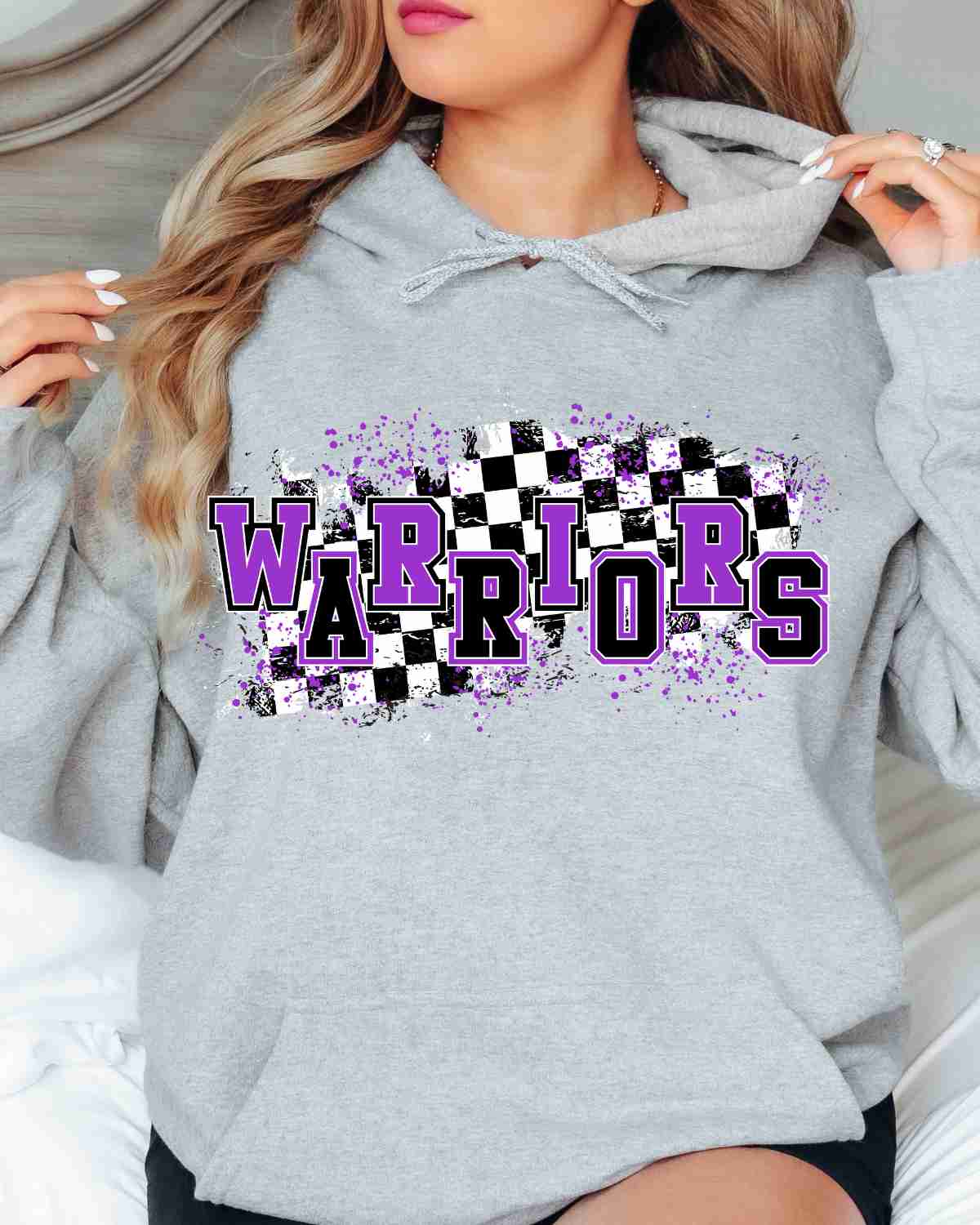 Warriors Checkered Swash DTF Transfer