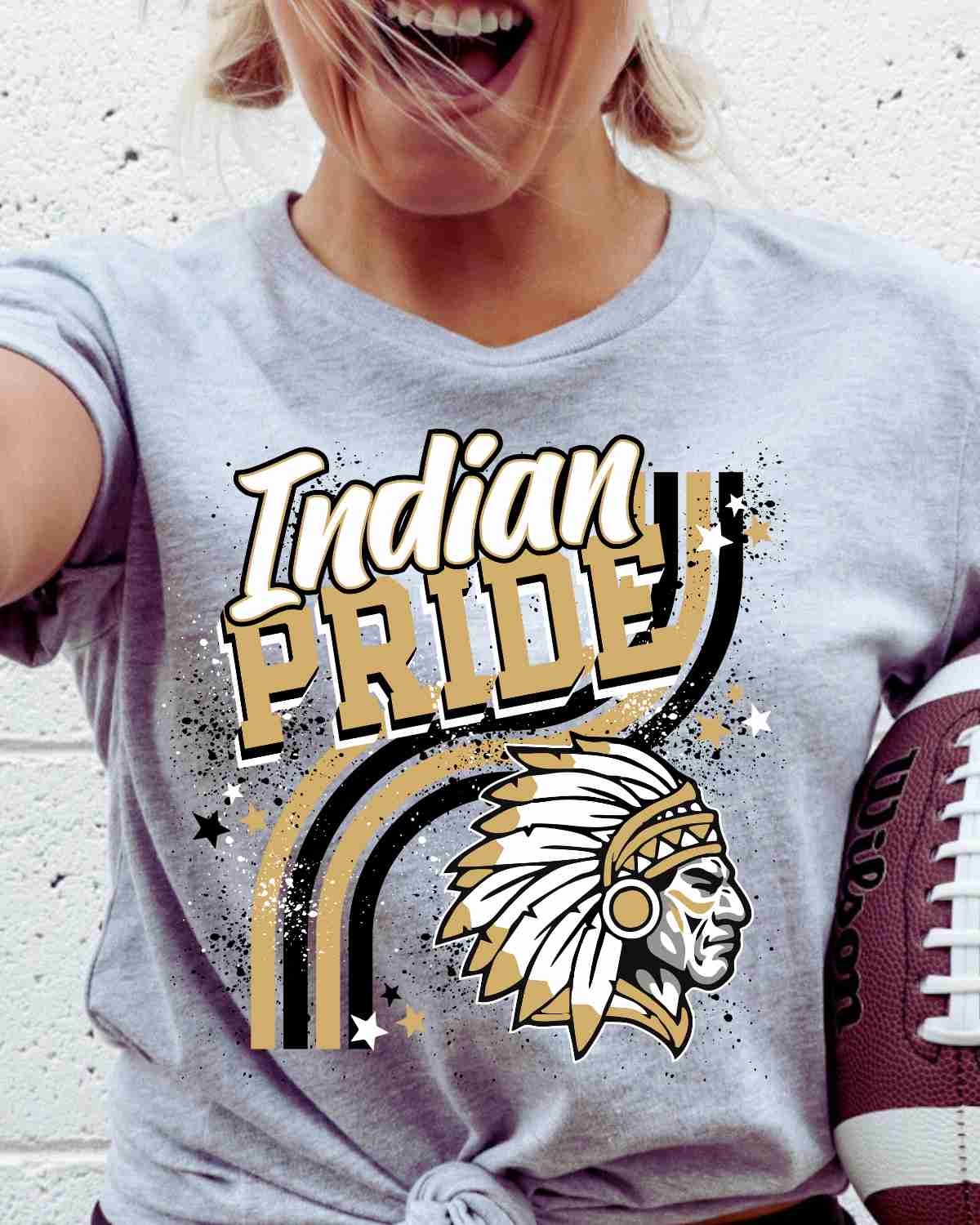 Indian Pride Wavy Stripes DTF Transfer