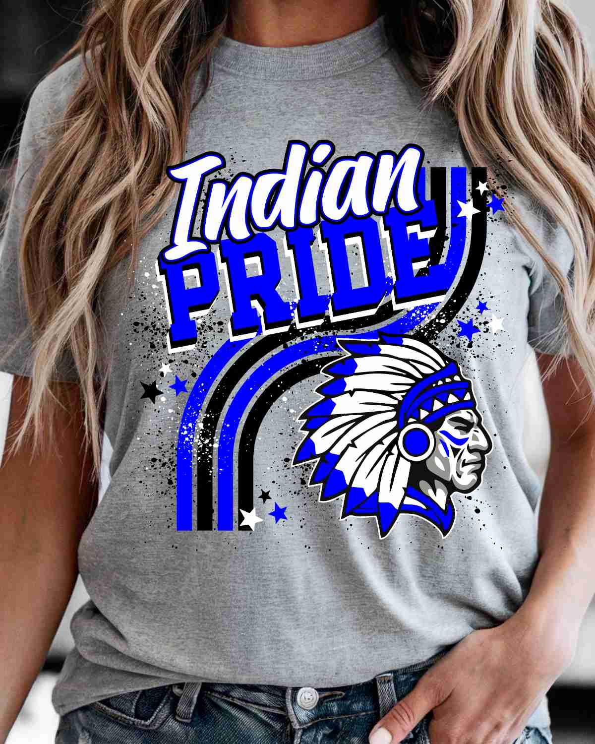 Indian Pride Wavy Stripes DTF Transfer