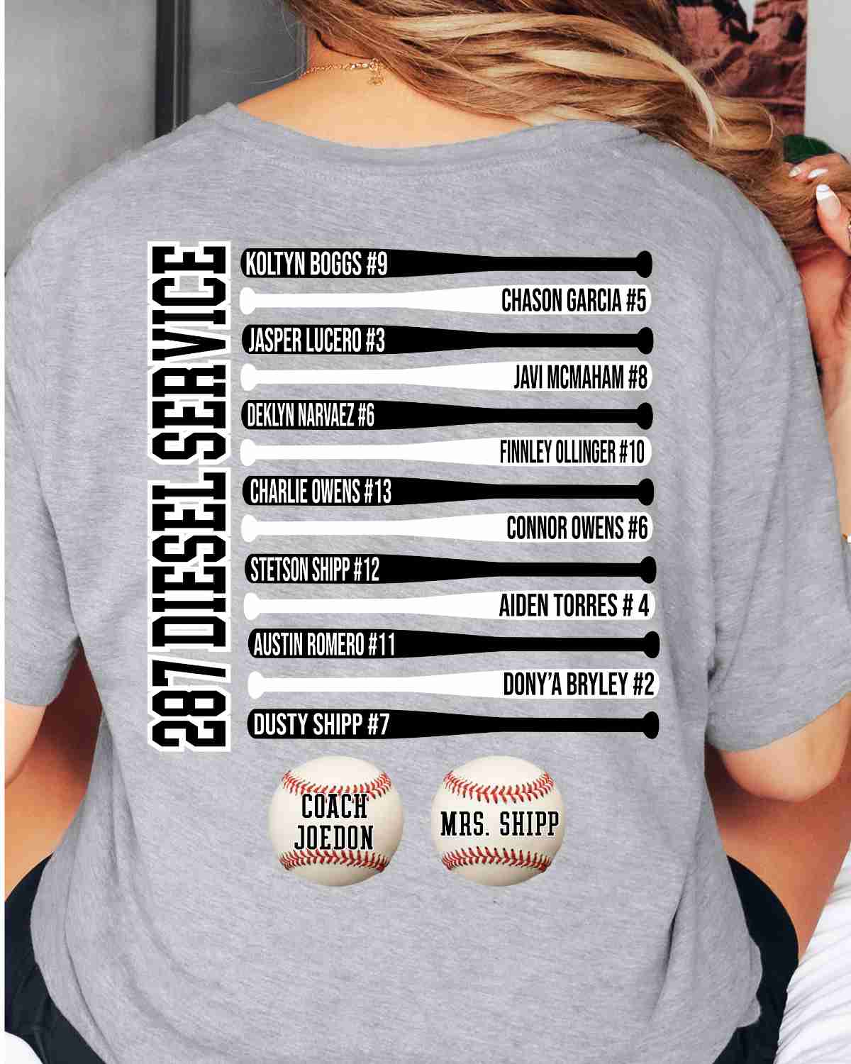 Memphis Baseball Custom Bats DTF Transfer