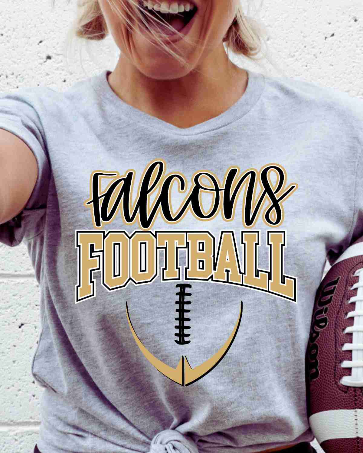 Falcons Half Football DTF Transfer