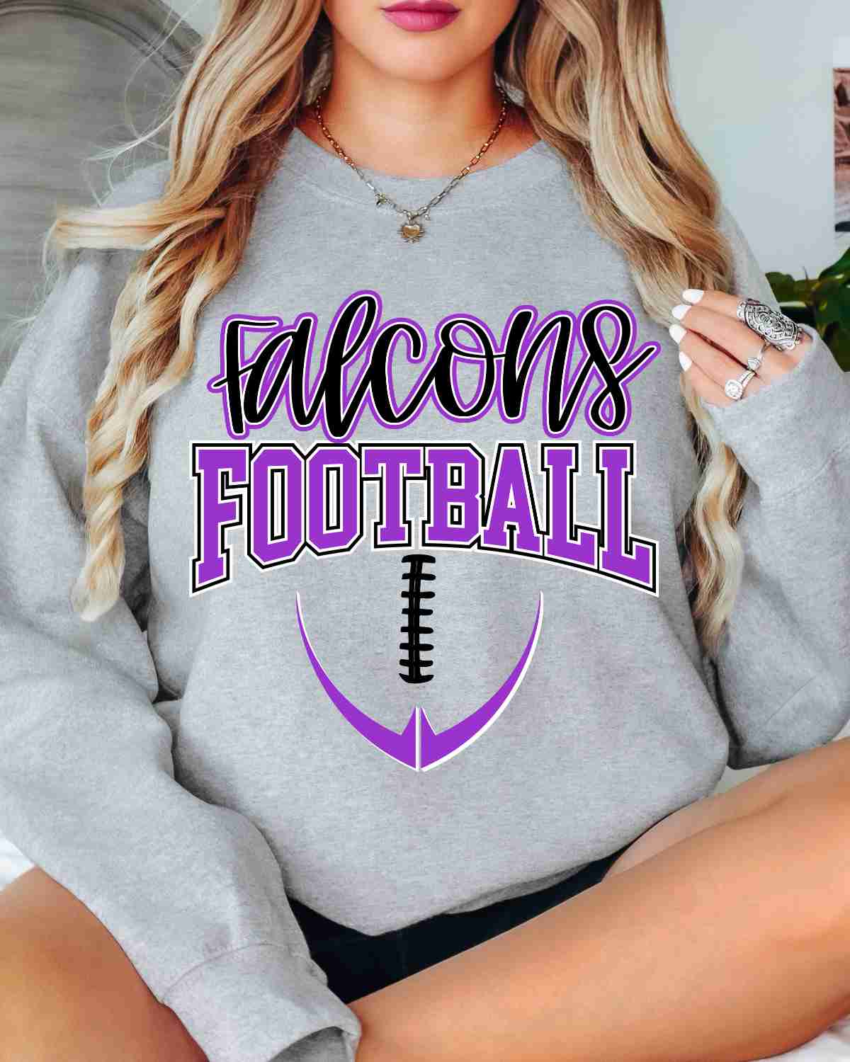 Falcons Half Football DTF Transfer