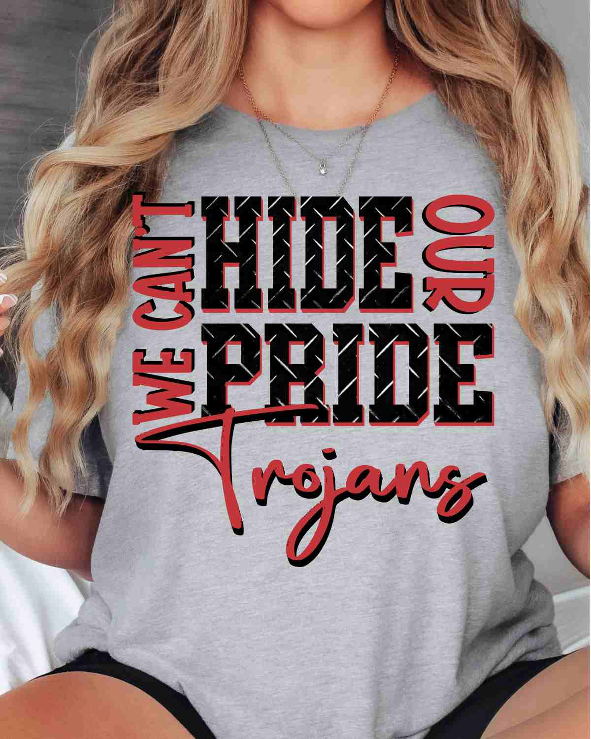 We Can't Hide Our Pride Trojans DTF Transfer