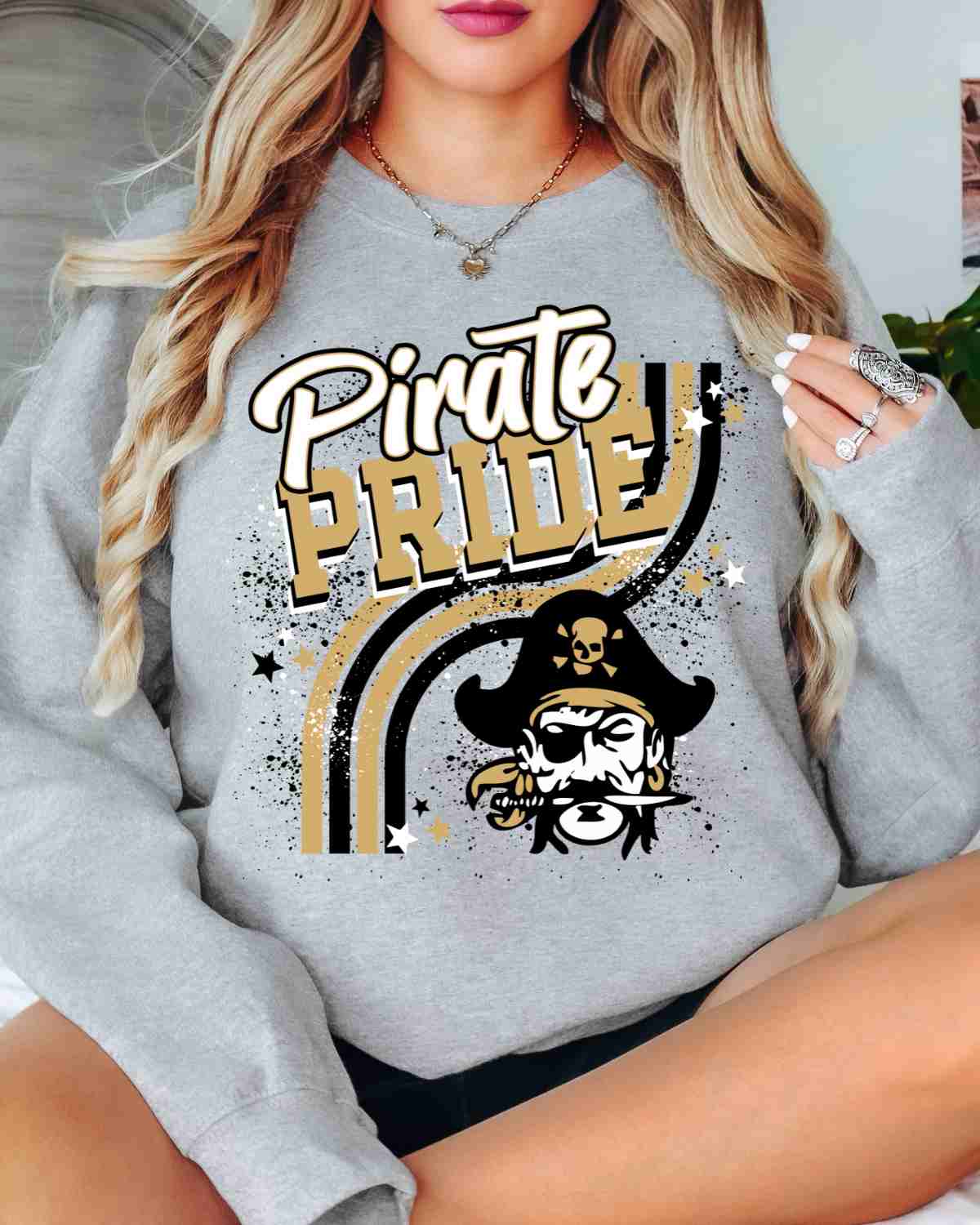 Pirate Pride Wavy Stripes DTF Transfer