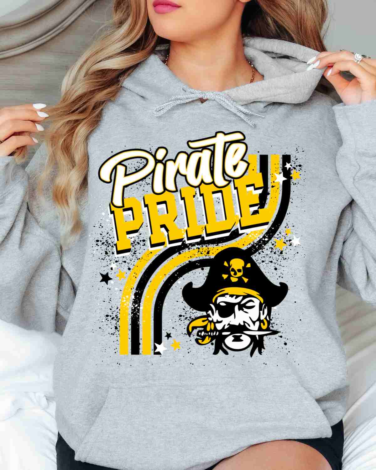 Pirate Pride Wavy Stripes DTF Transfer