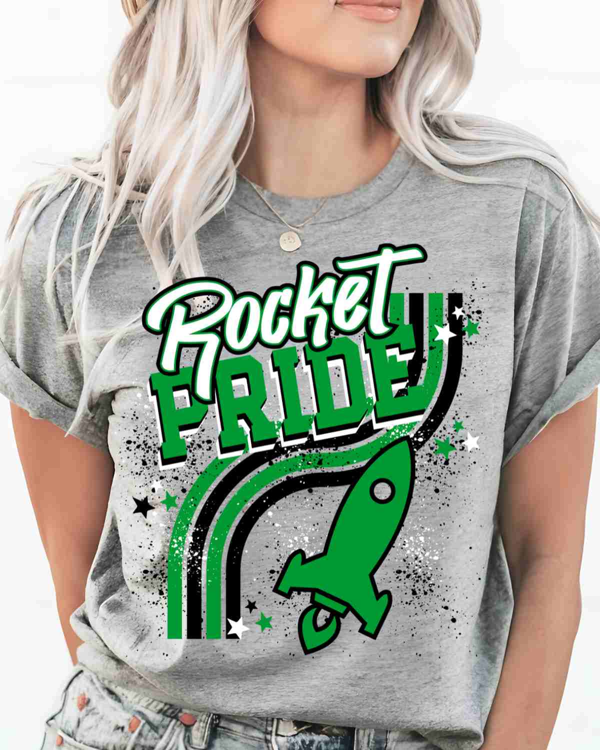 Rocket Pride Wavy Stripes DTF Transfer