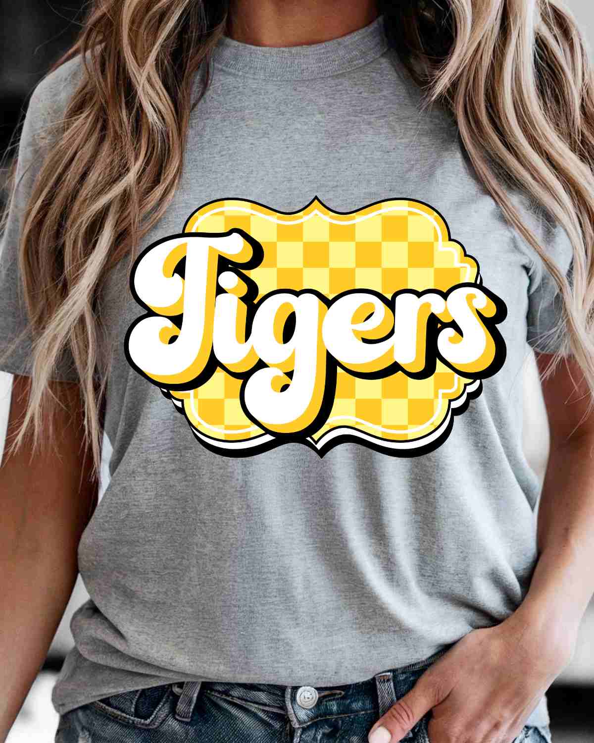 Tigers Retro Bracket DTF Transfer