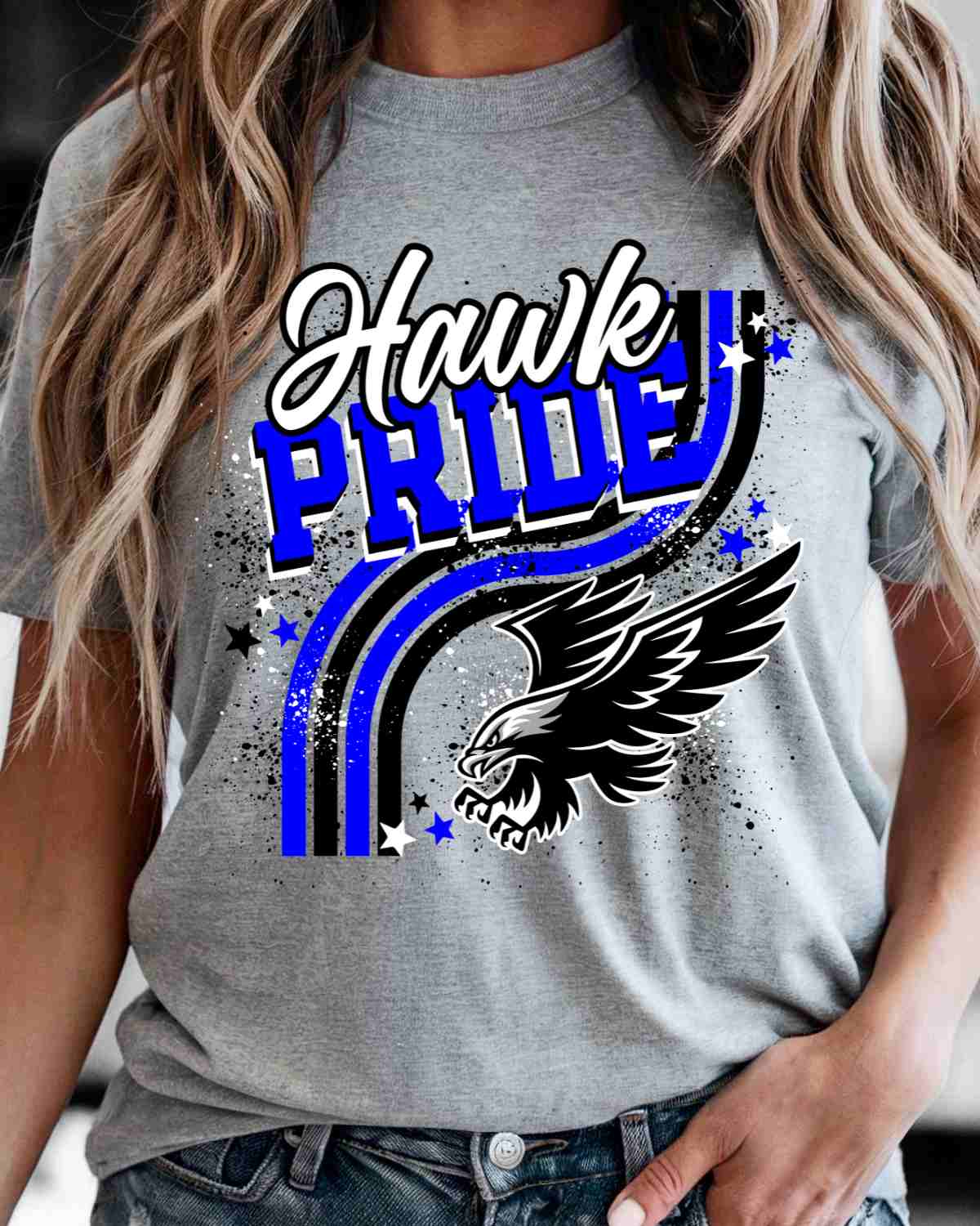 Hawk Pride Wavy Stripes DTF Transfer