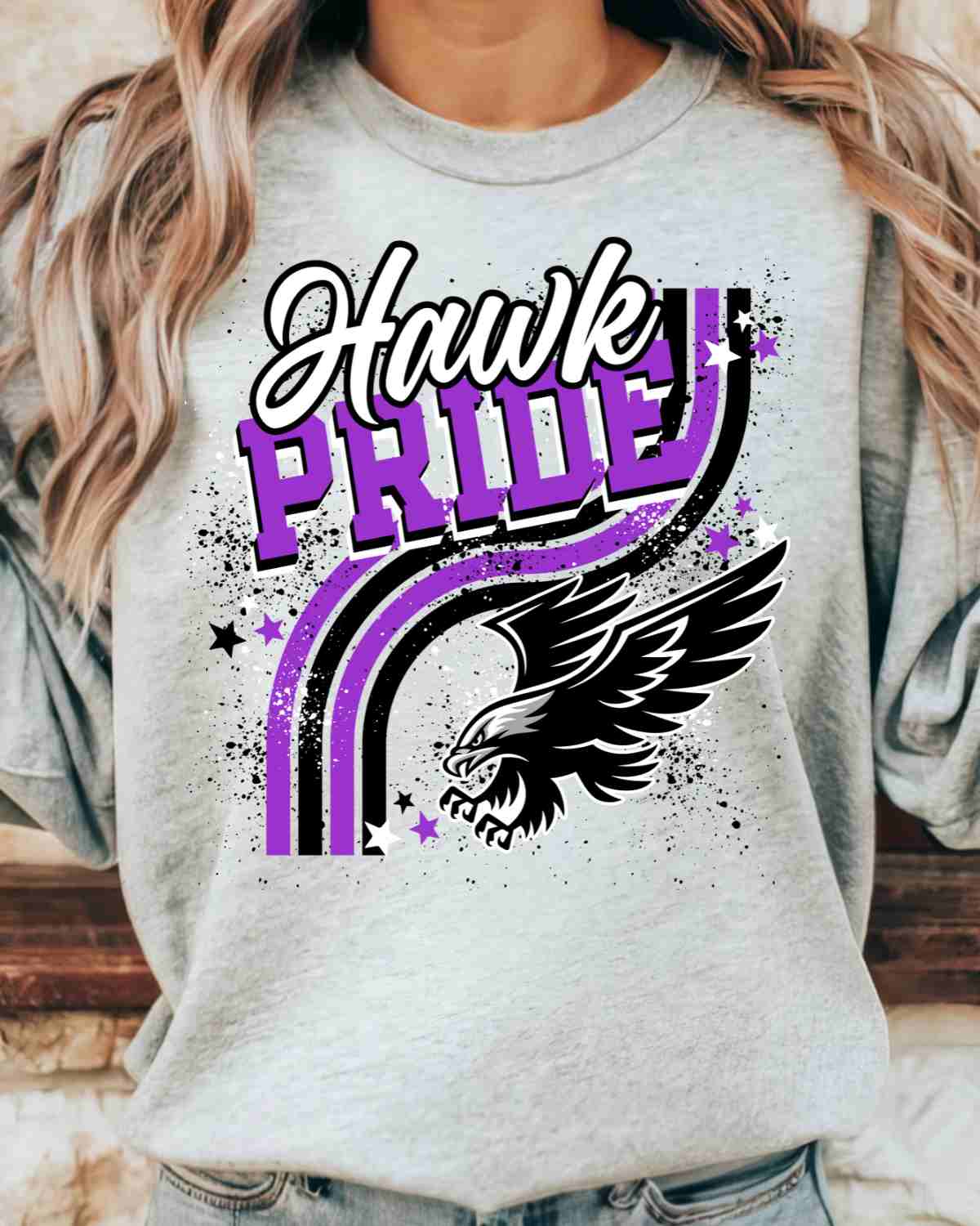 Hawk Pride Wavy Stripes DTF Transfer