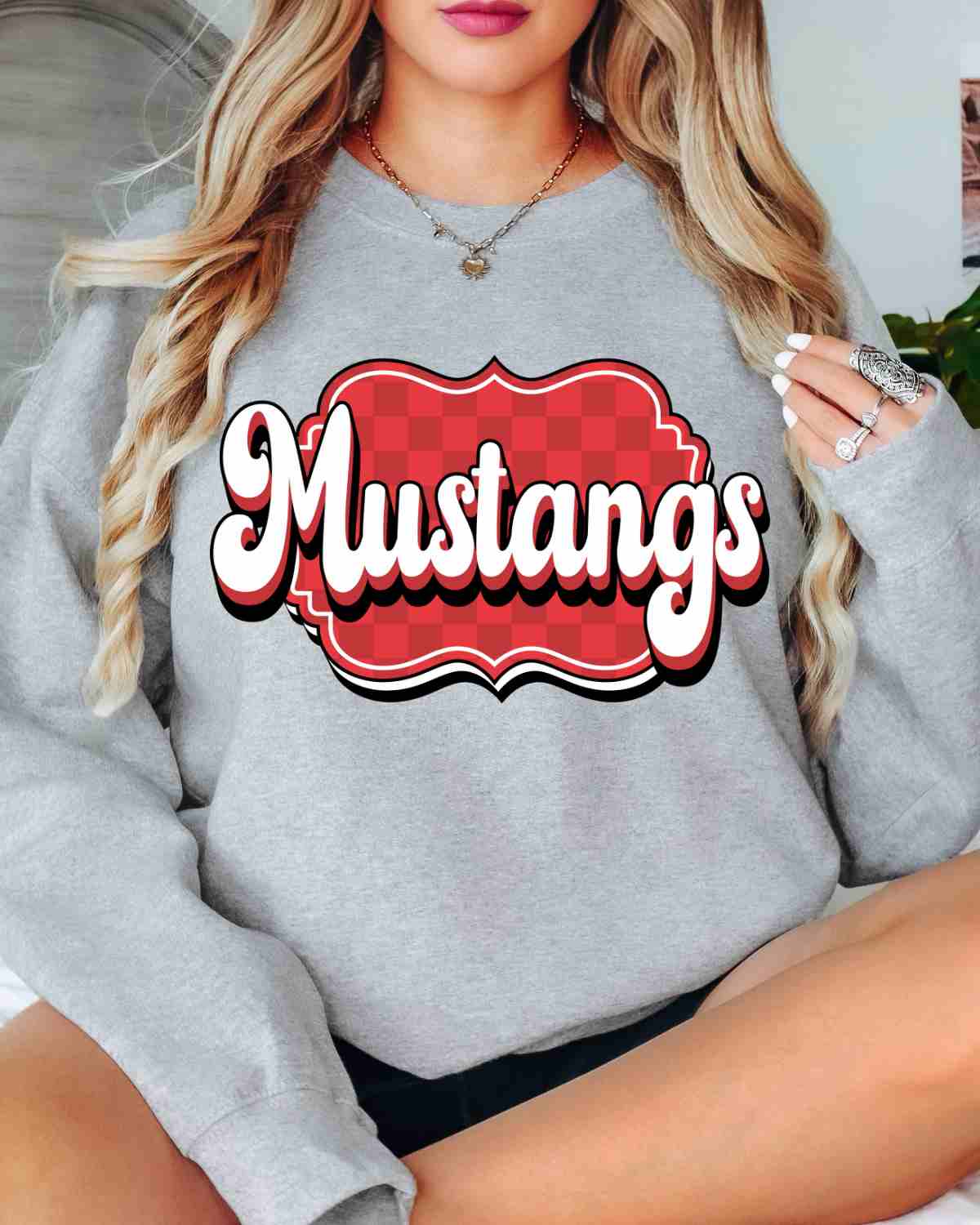 Mustangs Retro Bracket DTF Transfer