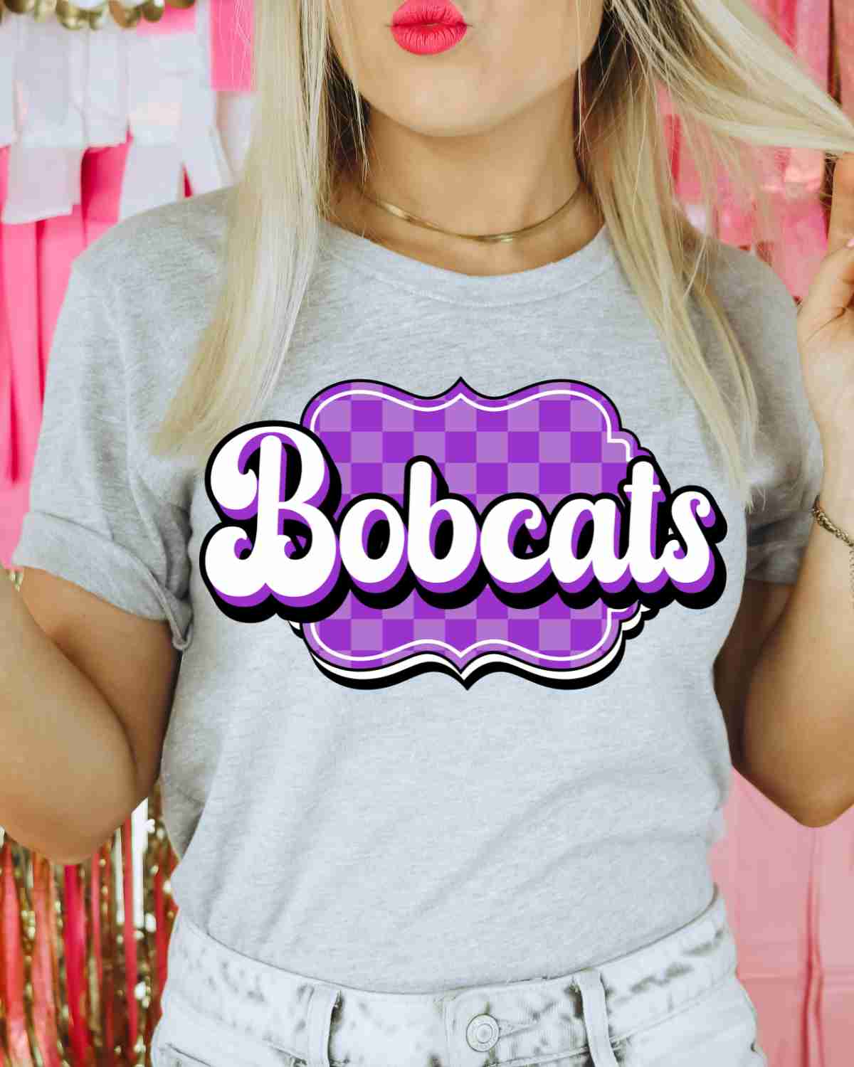 Bobcats Retro Bracket DTF Transfer