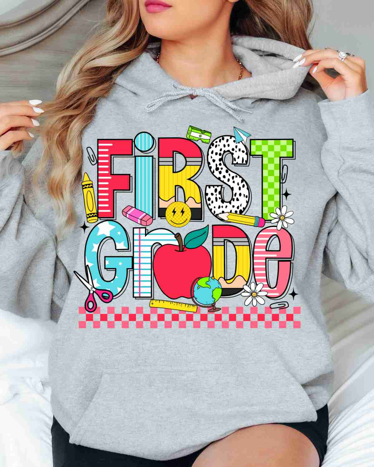 Grade Checkered Things DTF Transfer