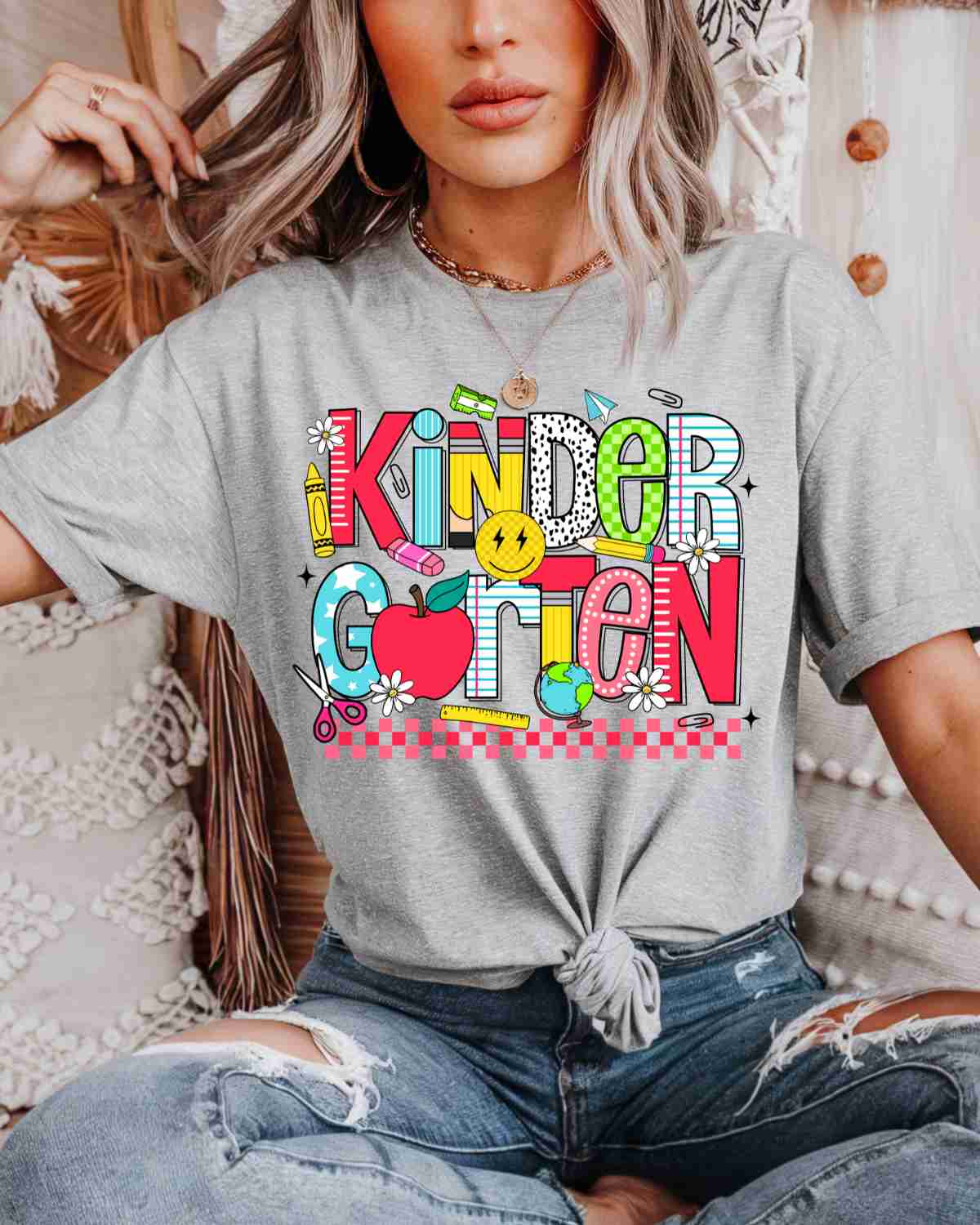 Grade Checkered Things DTF Transfer