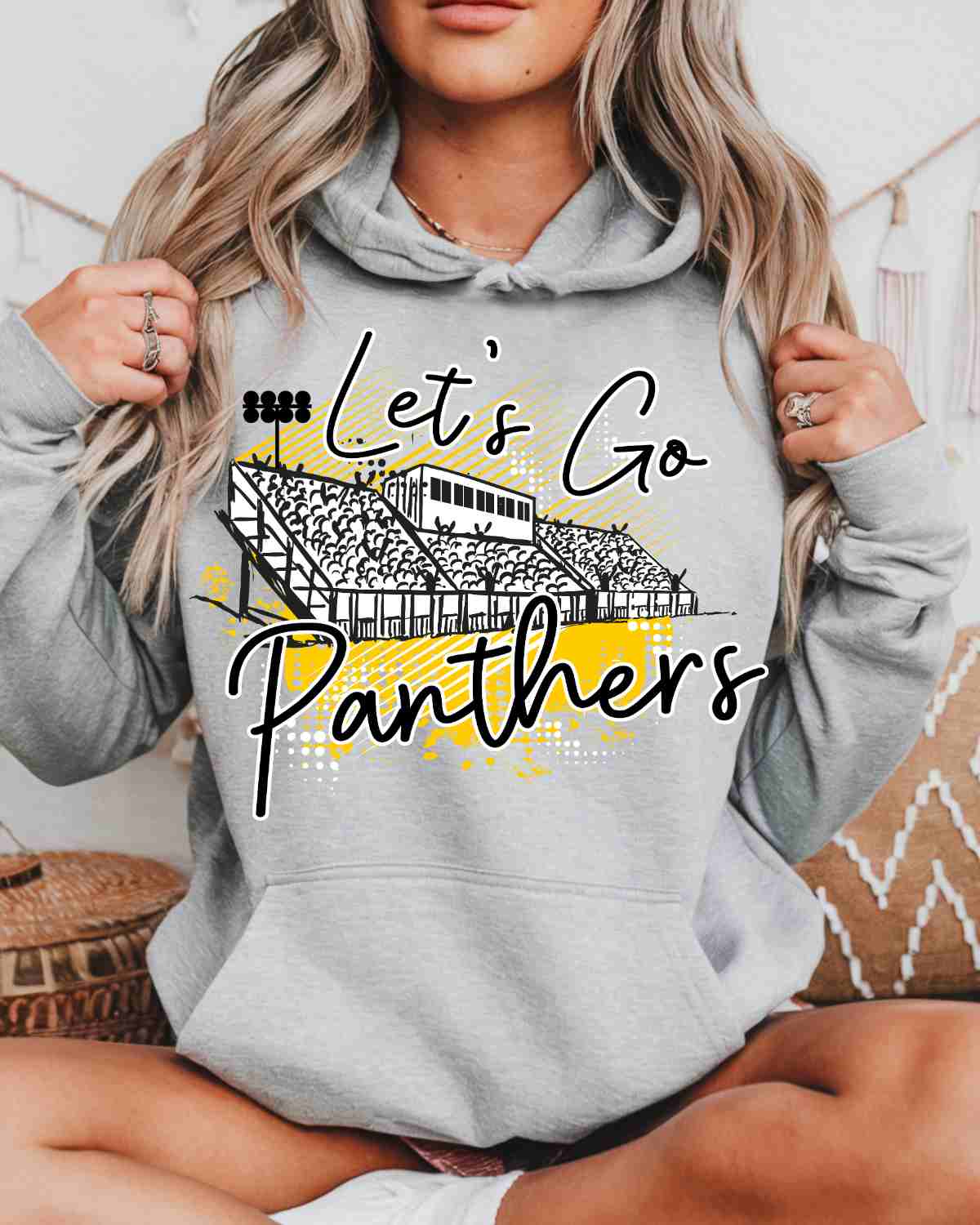 Let's Go Panthers Stadium DTF Transfer