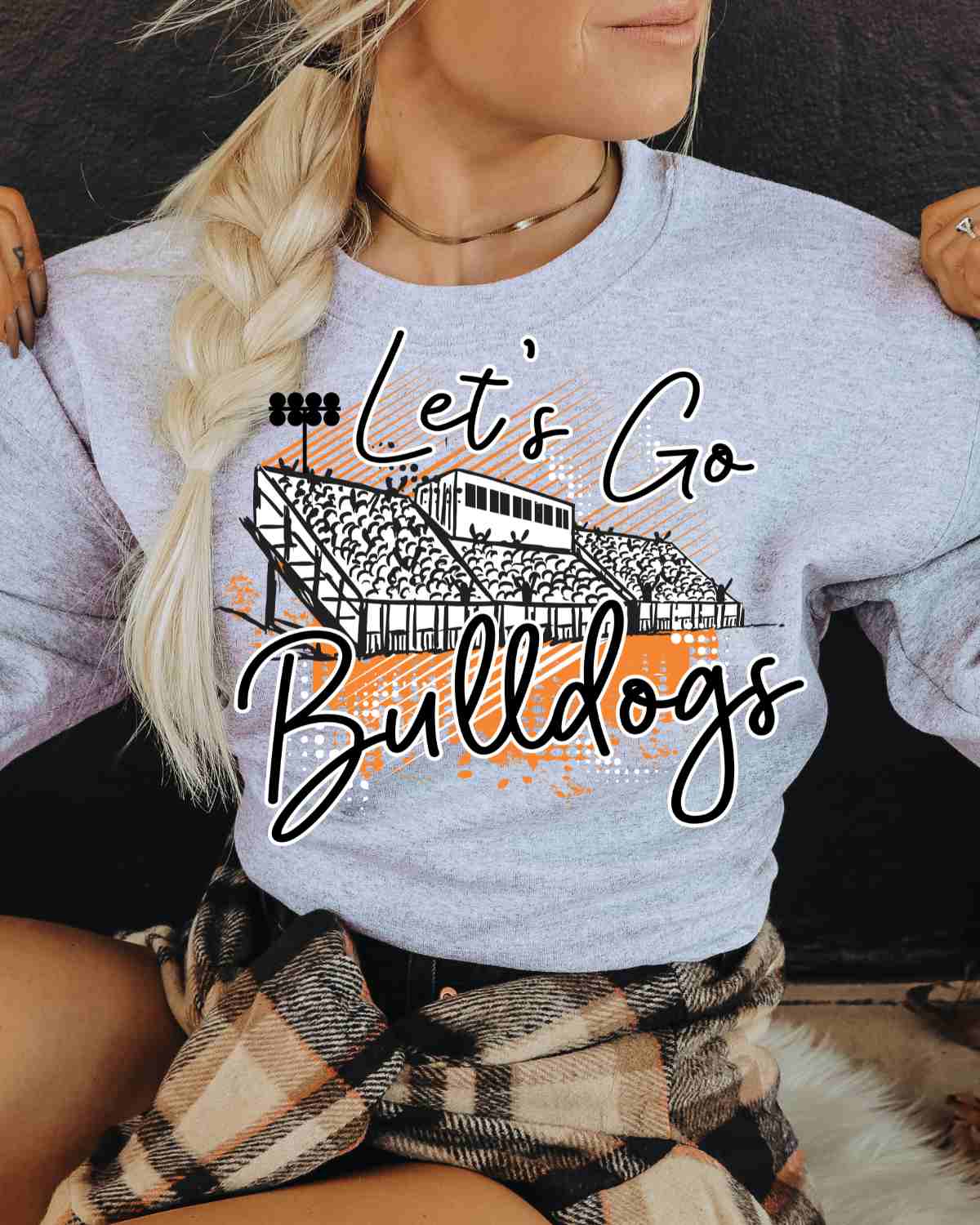 Let's Go Bulldogs Stadium DTF Transfer