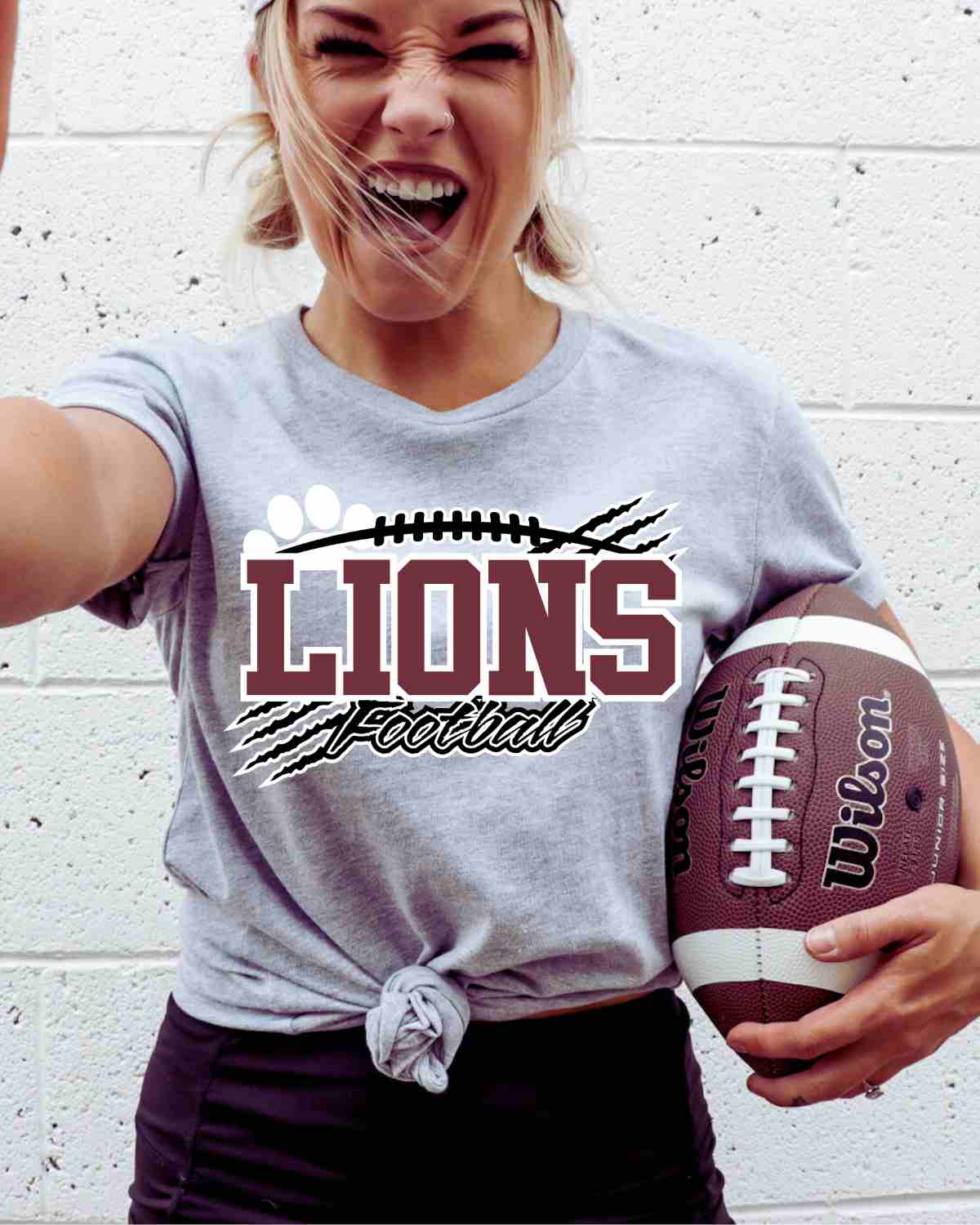 Lions Football Claw Mark DTF Transfer