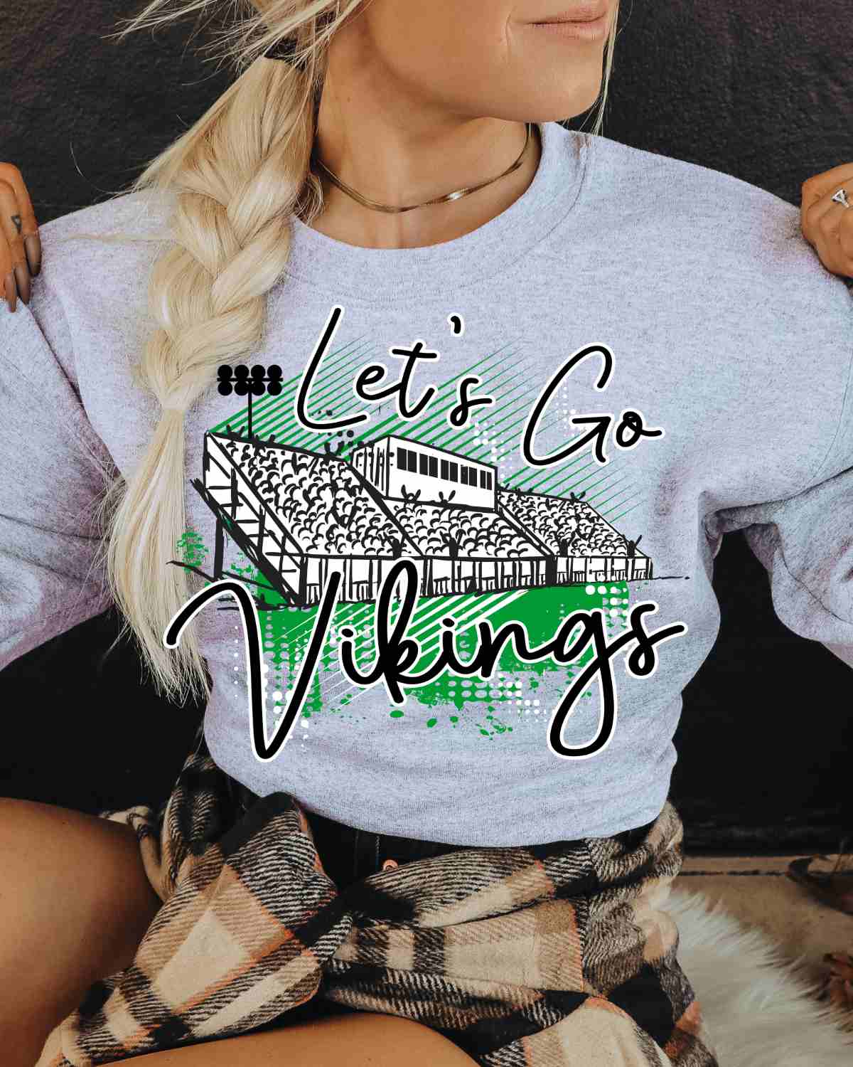 Let's Go Vikings Stadium DTF Transfer