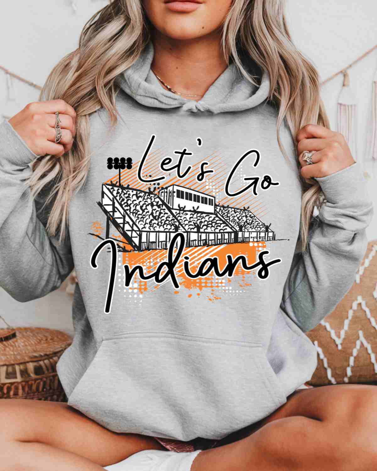 Let's Go Indians Stadium DTF Transfer