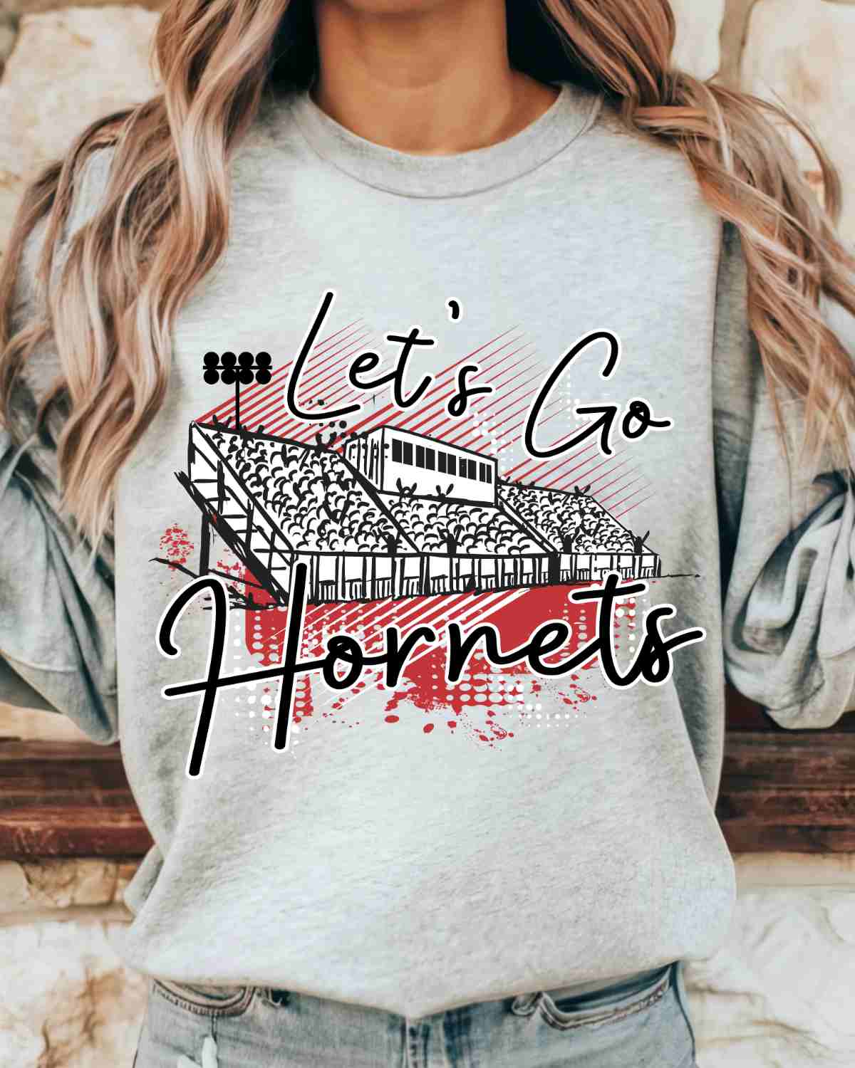 Let's Go Hornets Stadium DTF Transfer