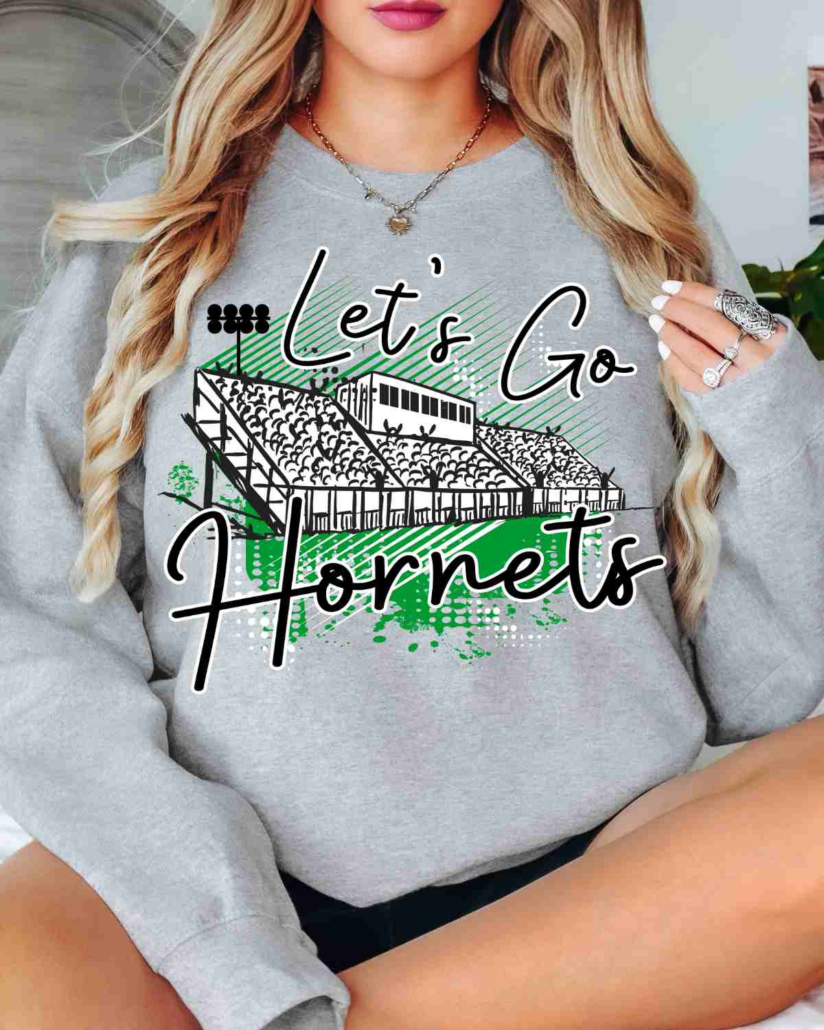 Let's Go Hornets Stadium DTF Transfer