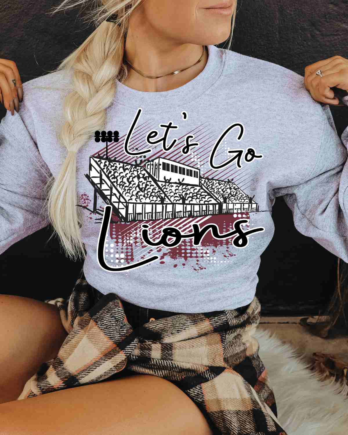 Let's Go Lions Stadium DTF Transfer