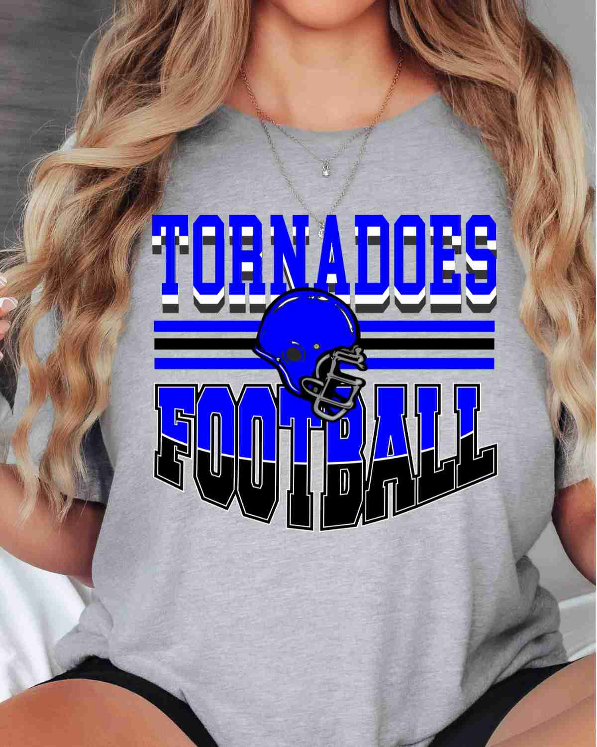 Tornadoes Football Helmet MIddle DTF Transfer