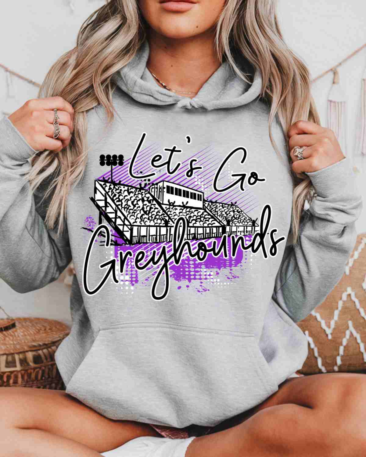 Let's Go Greyhounds Stadium DTF Transfer