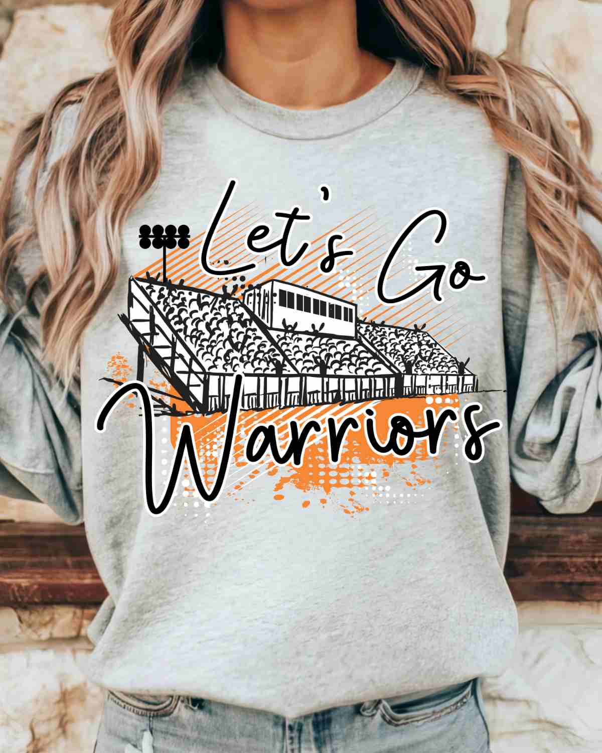 Let's Go Warriors Stadium DTF Transfer