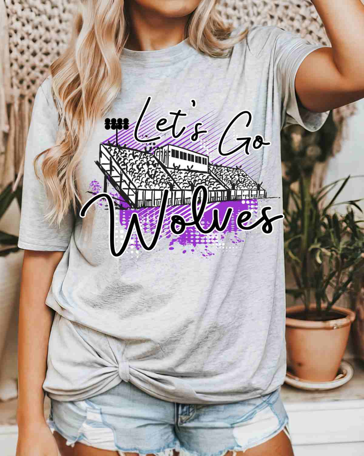 Let's Go Wolves Stadium DTF Transfer